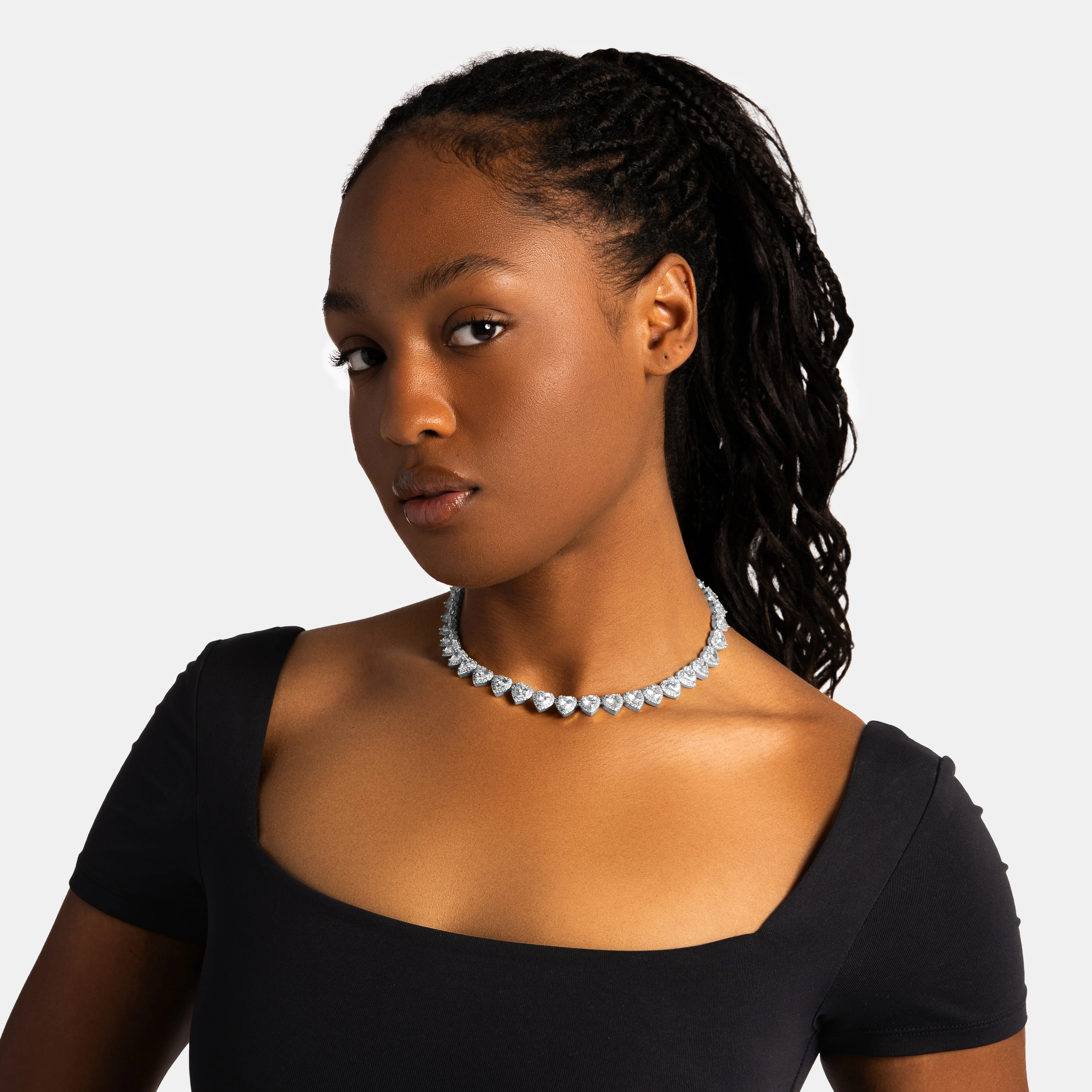 10mm Heart Tennis Chain - Image 3