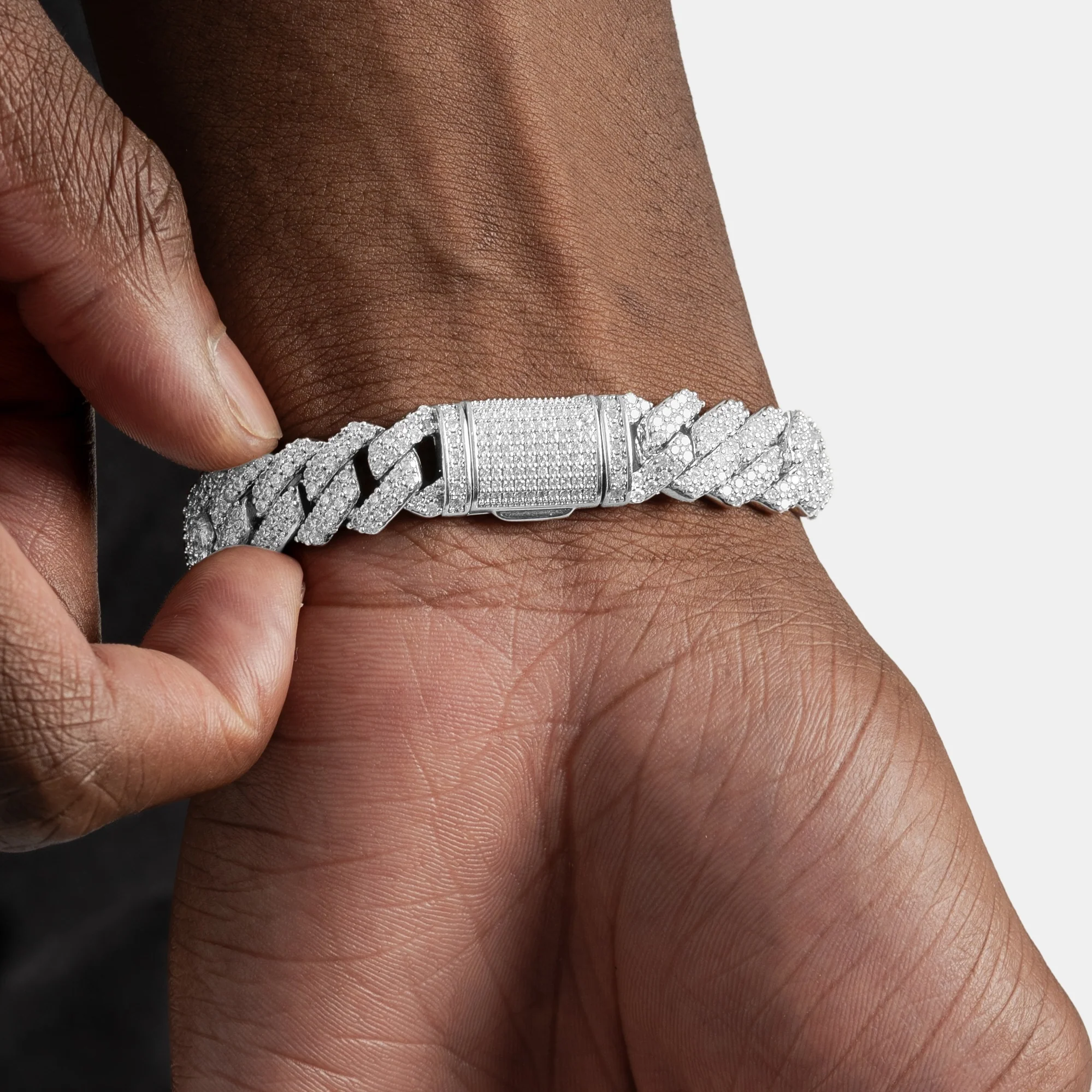 12mm Prong Cuban Bracelet - Image 4