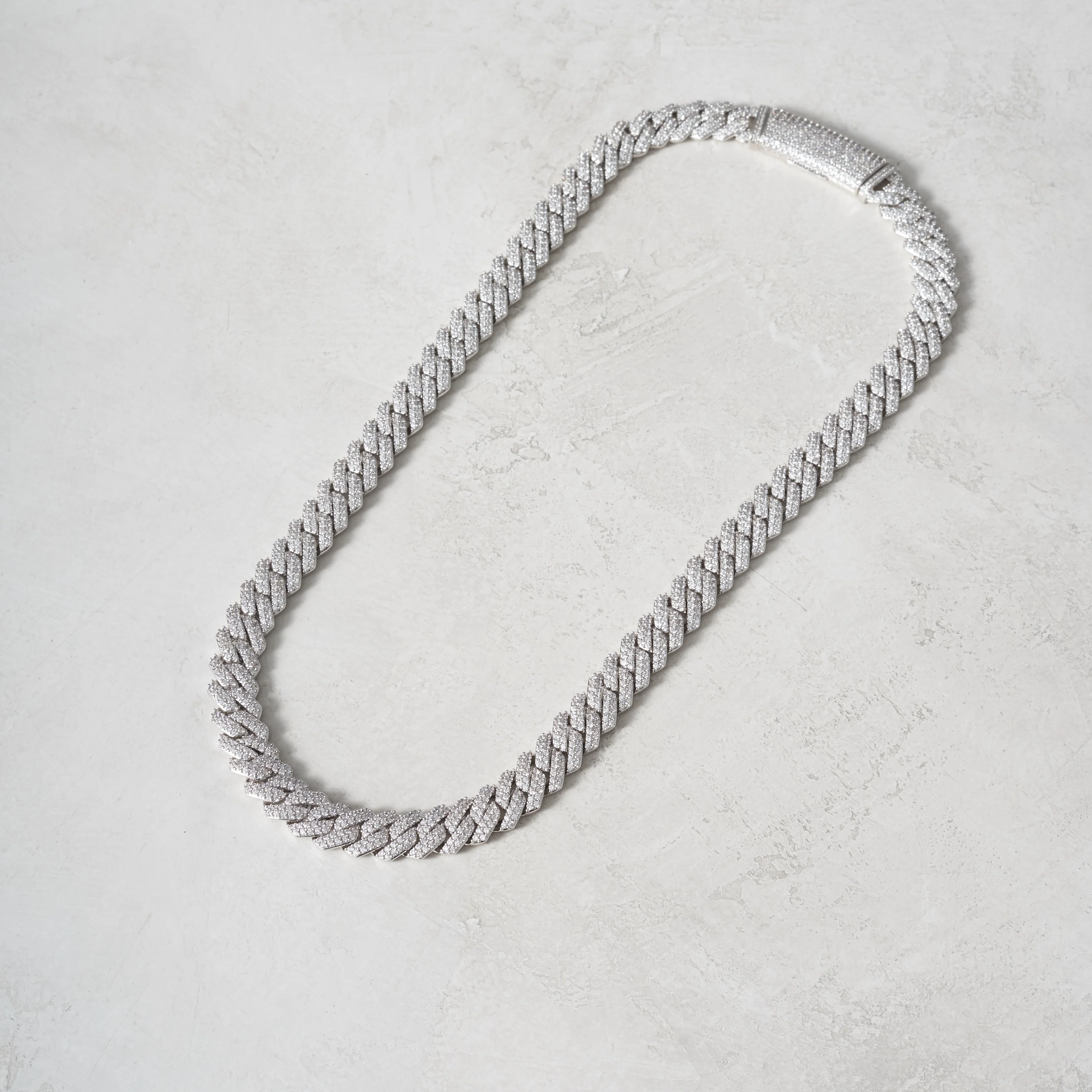 12mm Moissanite Prong Cuban Chain - Image 8