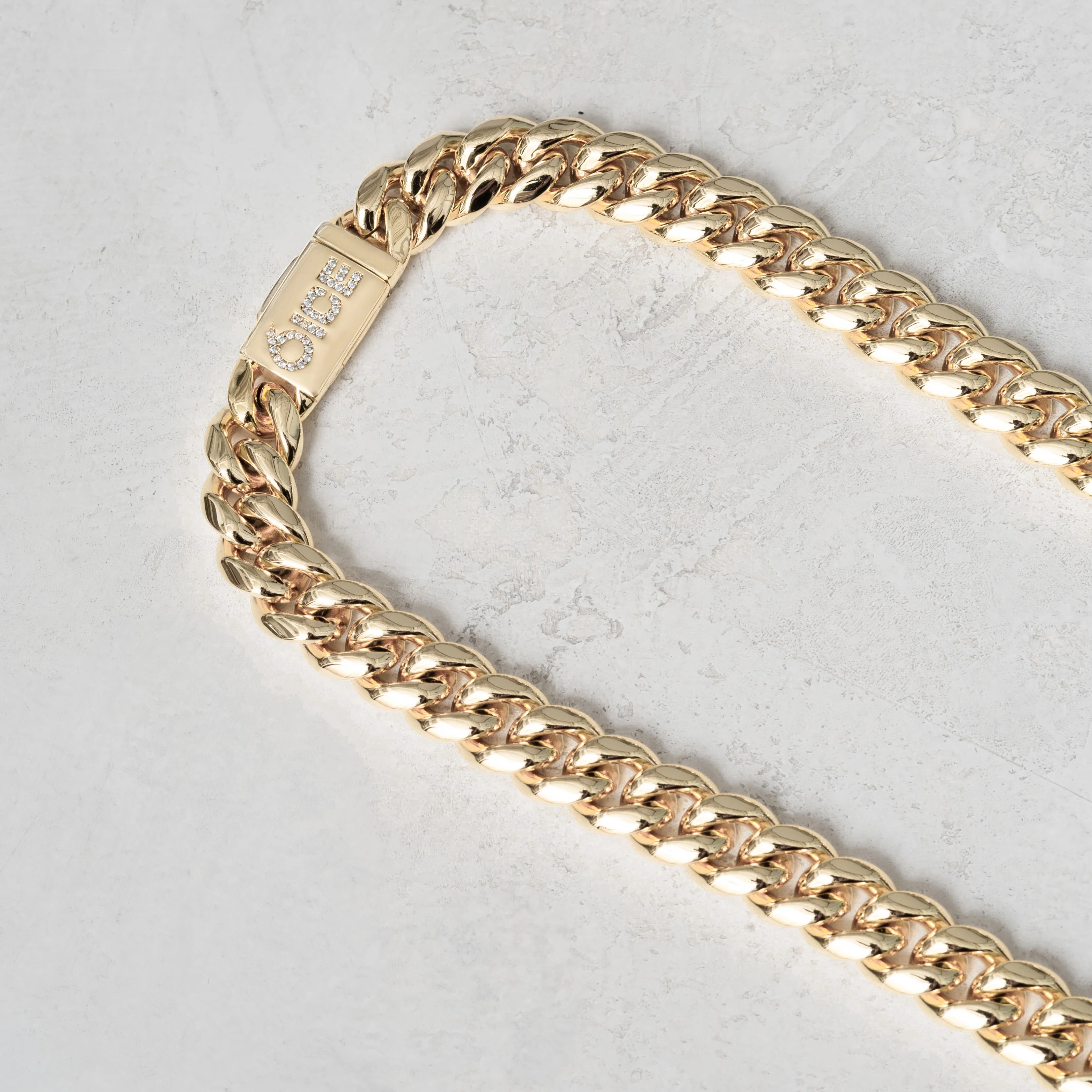12mm Cuban Link Chain Gold - Image 6