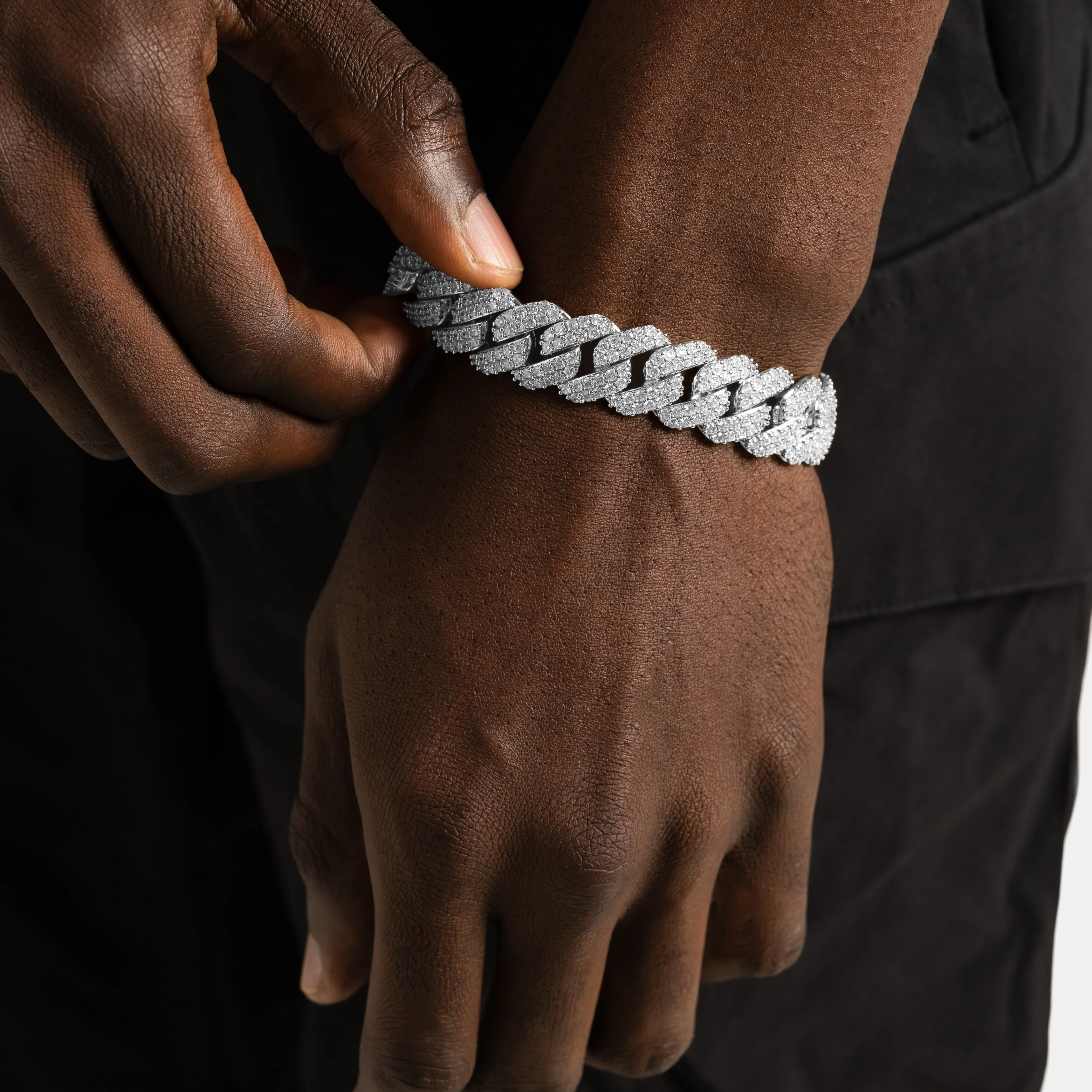 15mm Prong Cuban Bracelet - Image 3
