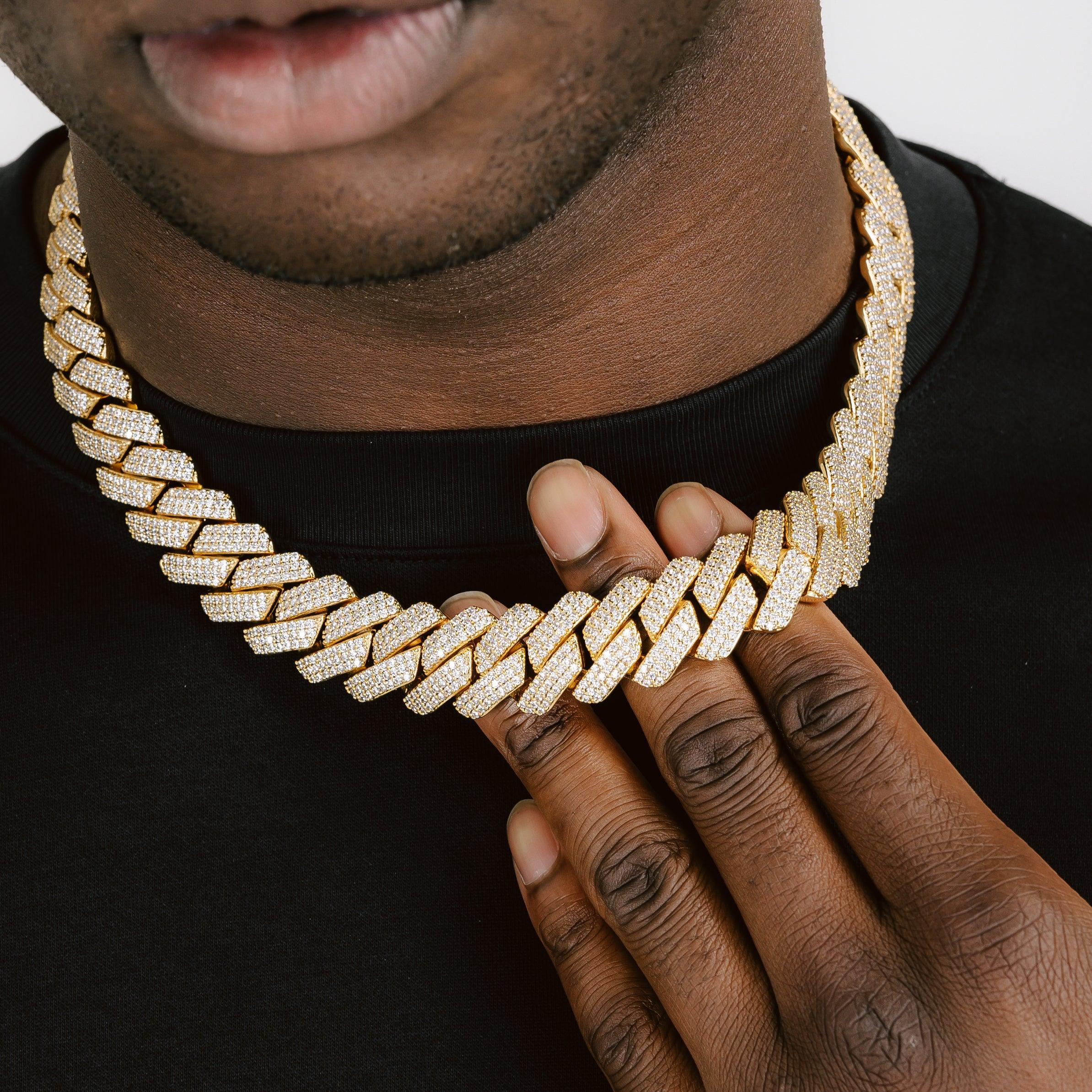 19mm Prong Cuban Chain Gold - Image 3