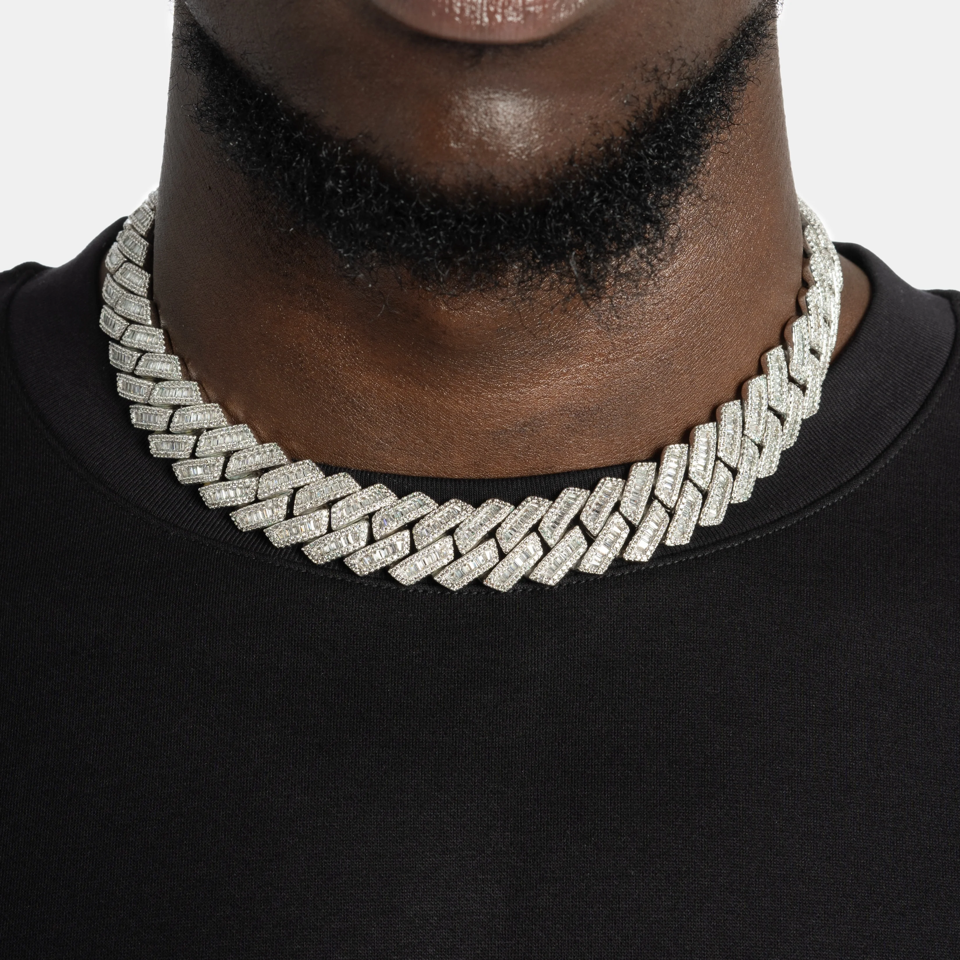 19mm Baguette Cuban Chain