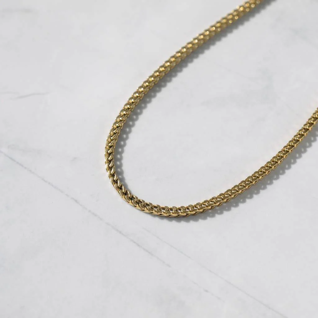 3mm Franco Chain Gold - Image 4