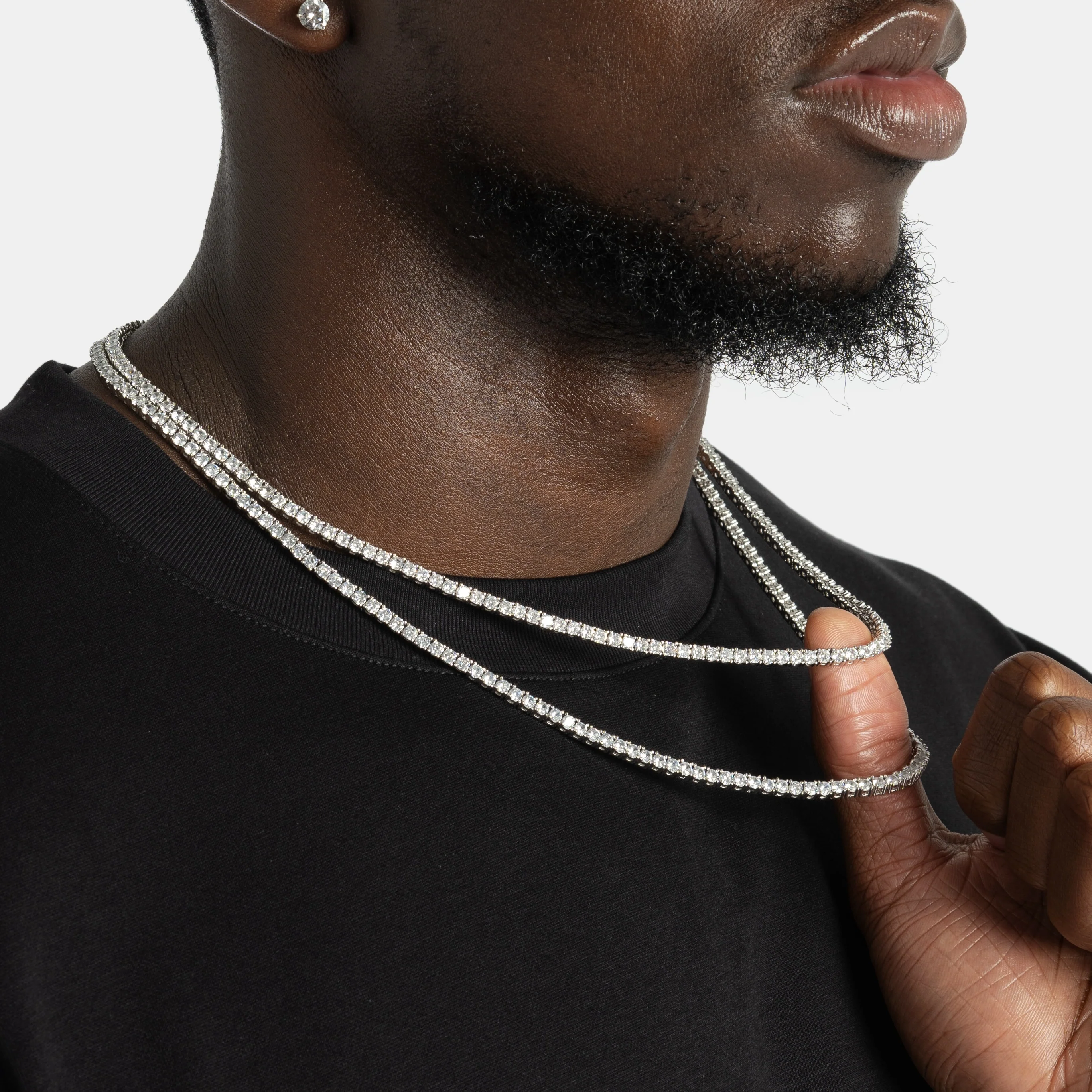 Layered 3mm Tennis Chains - Image 3