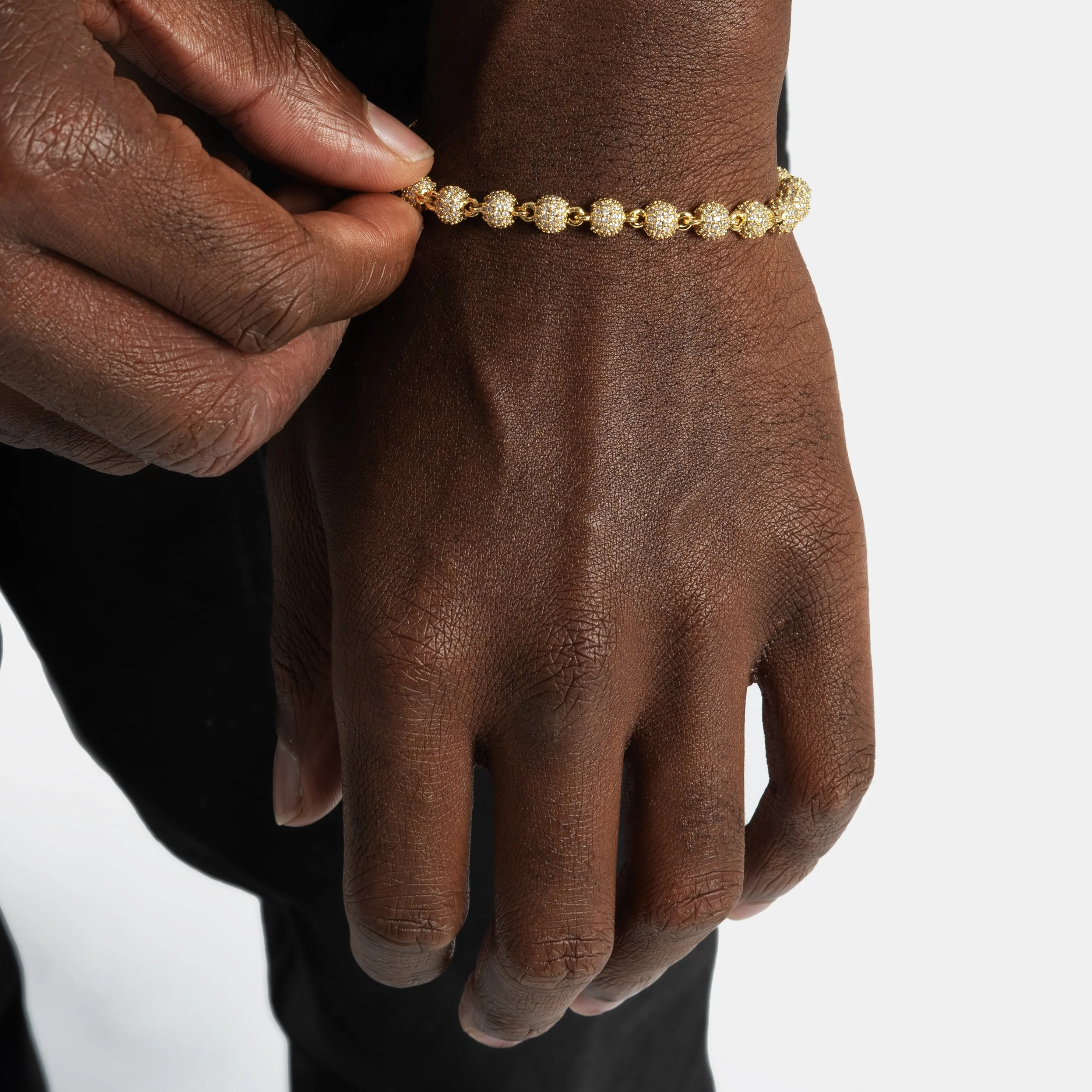 Iced Beads Bracelet Gold - Image 2