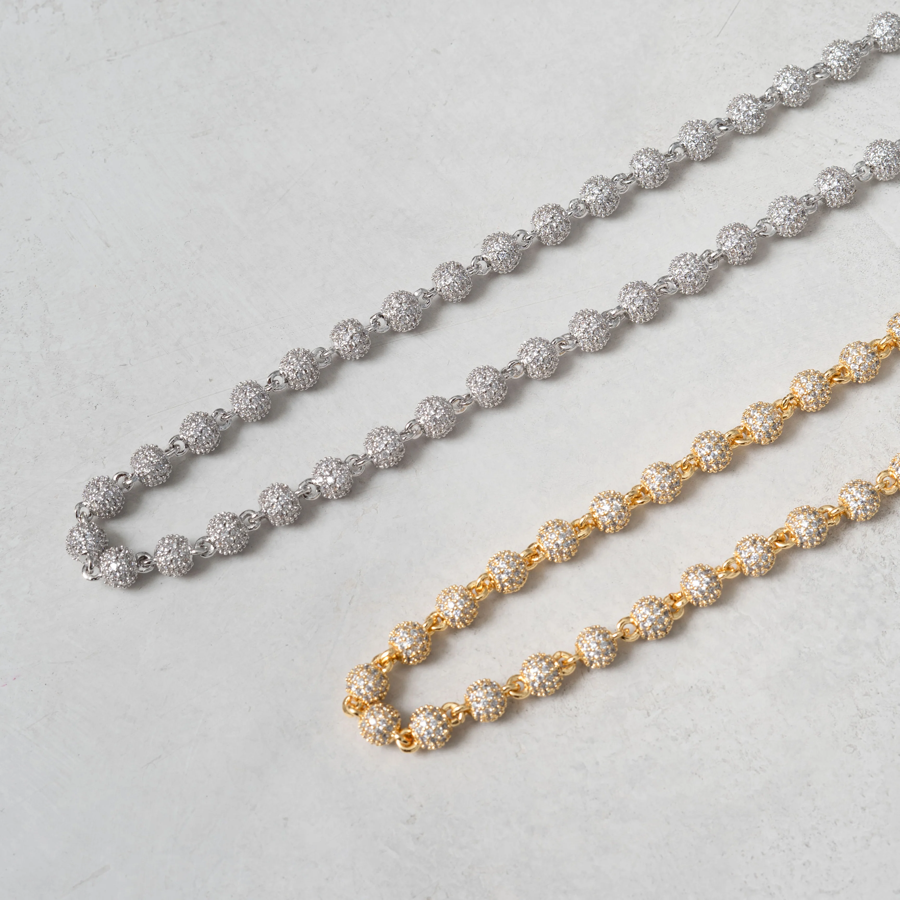 Iced Beads Chain Gold - Image 5