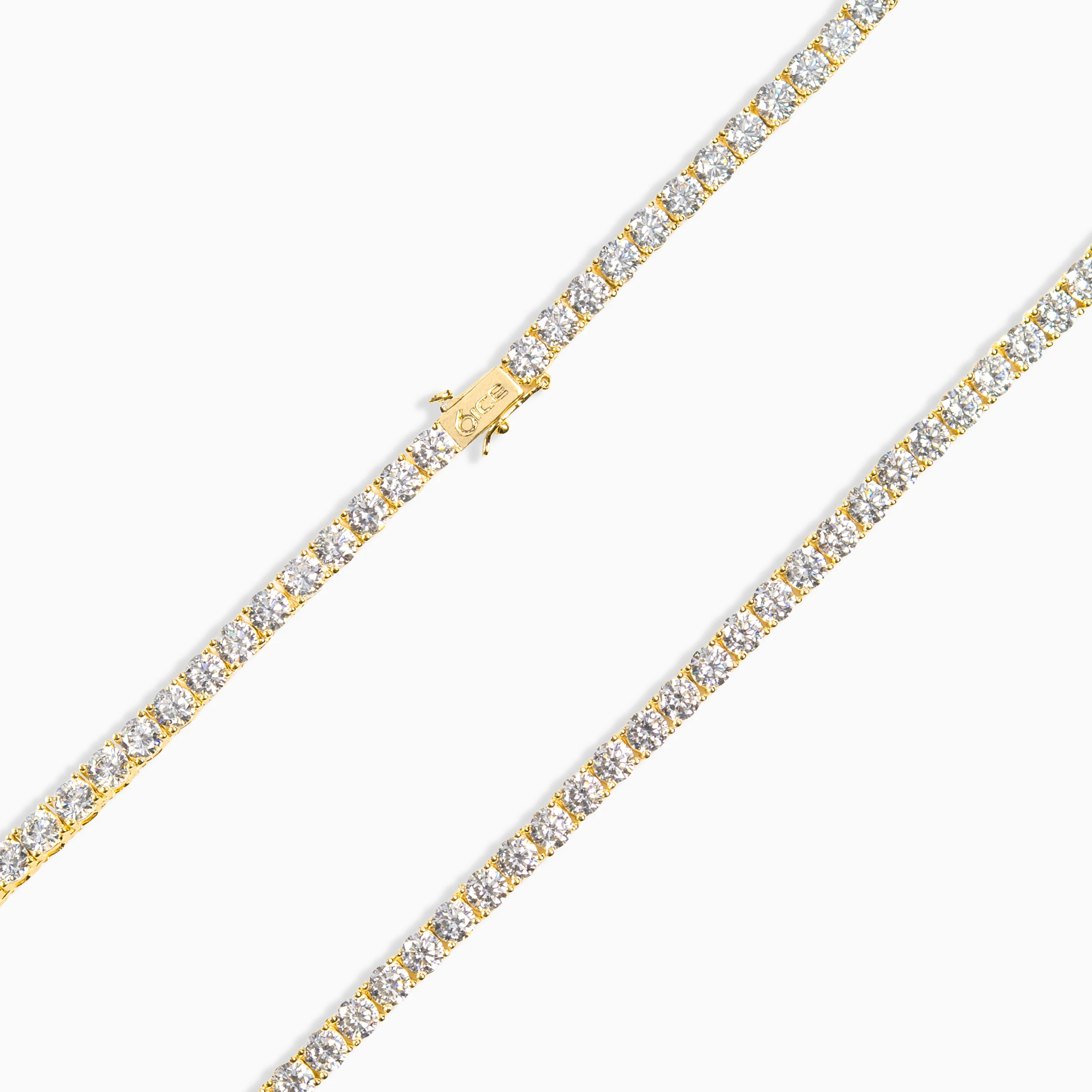 5mm Tennis Chain Gold - Image 3