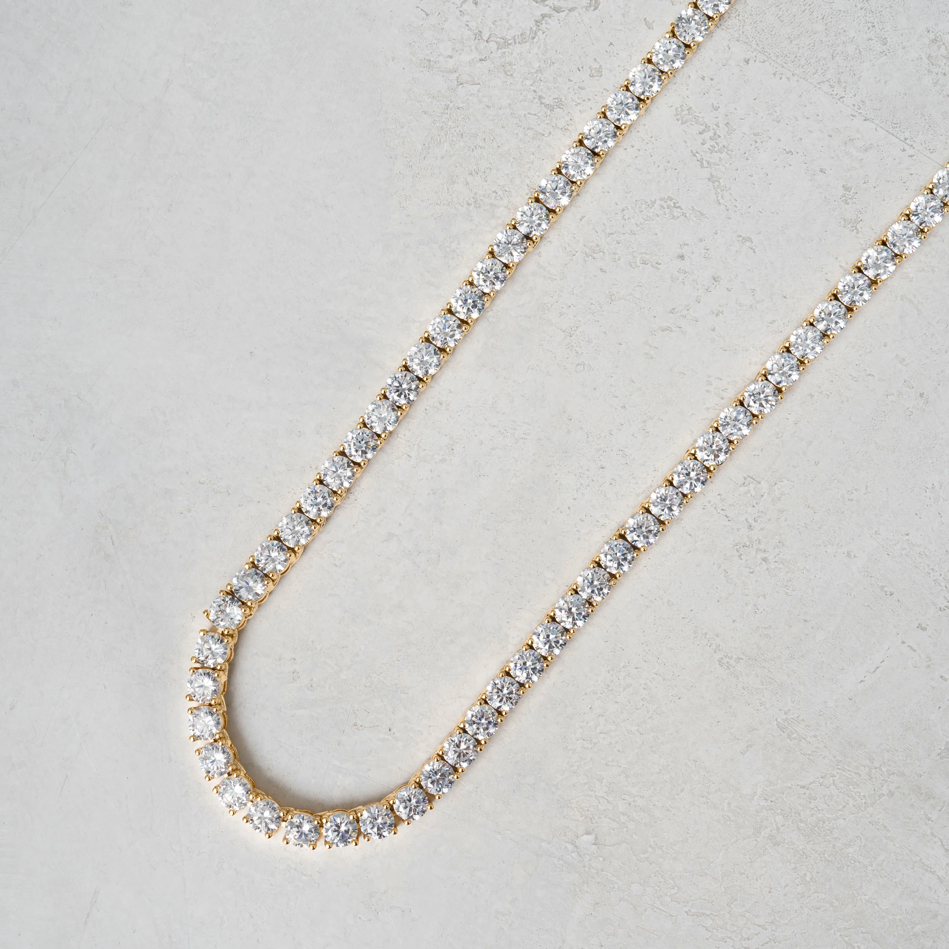 5mm Tennis Chain Gold - Image 5