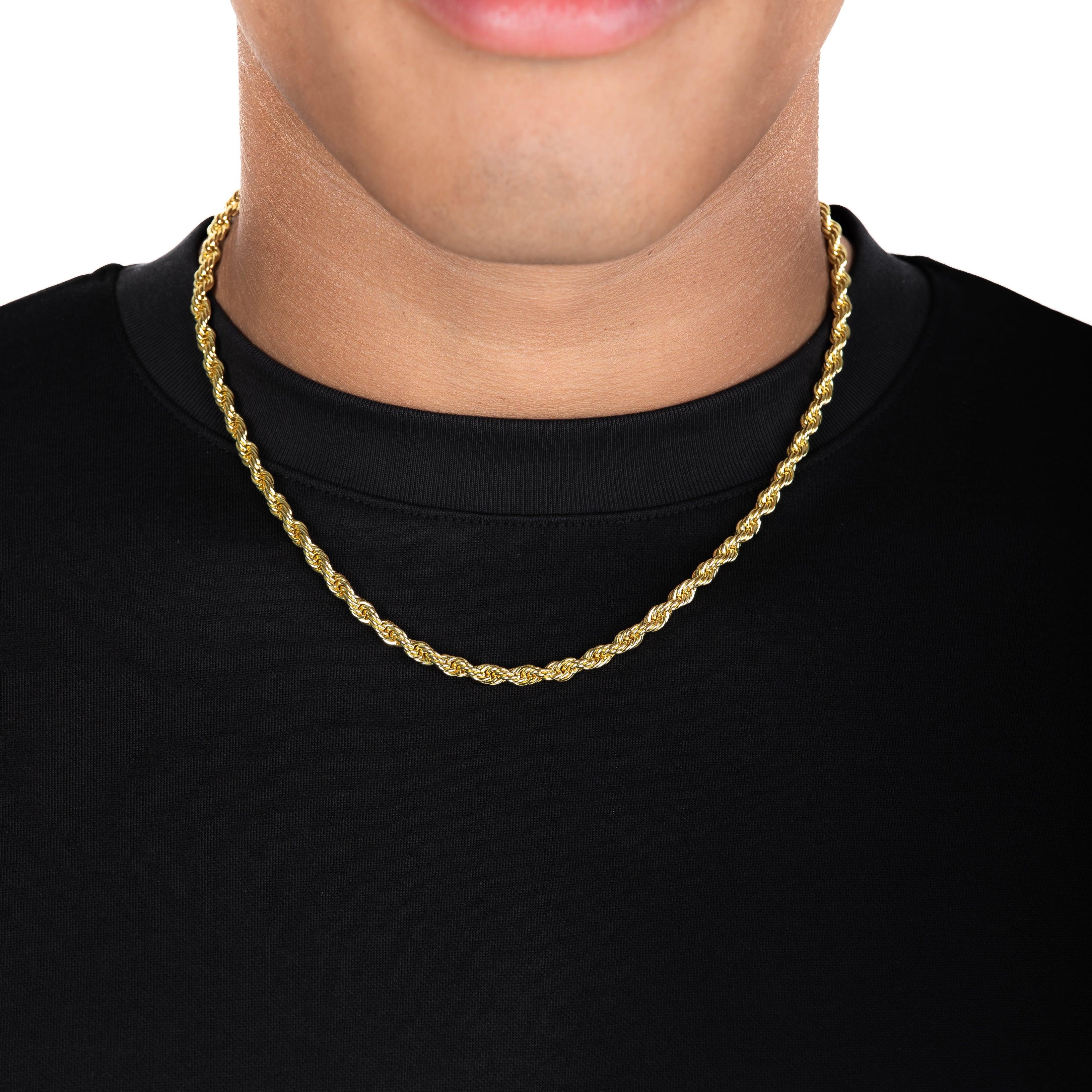 5mm Rope Chain Gold - Image 4