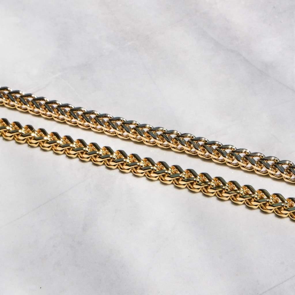 6mm Franco Chain & Bracelet Gold - Image 6
