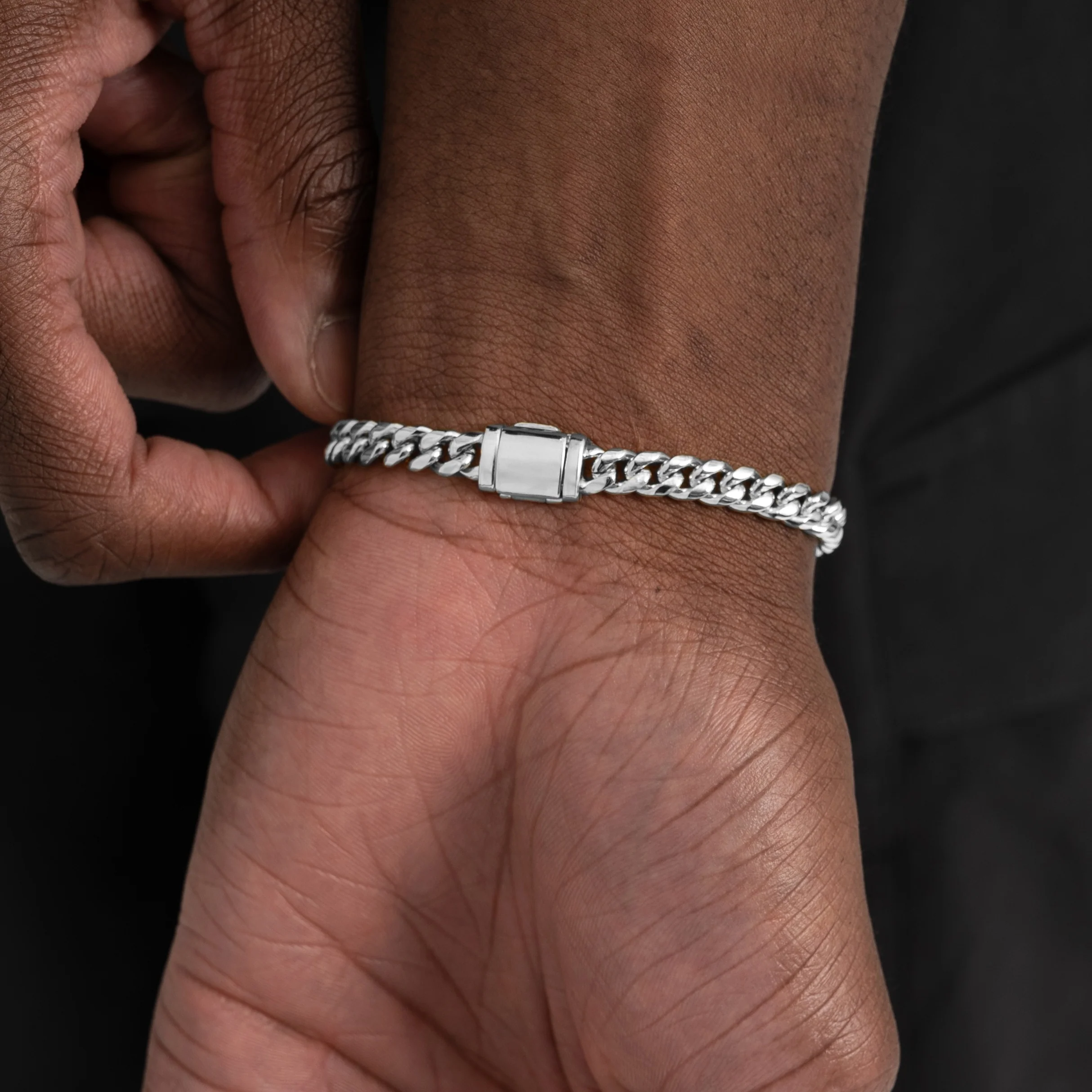 6mm Cuban Link Bracelet - Image 3