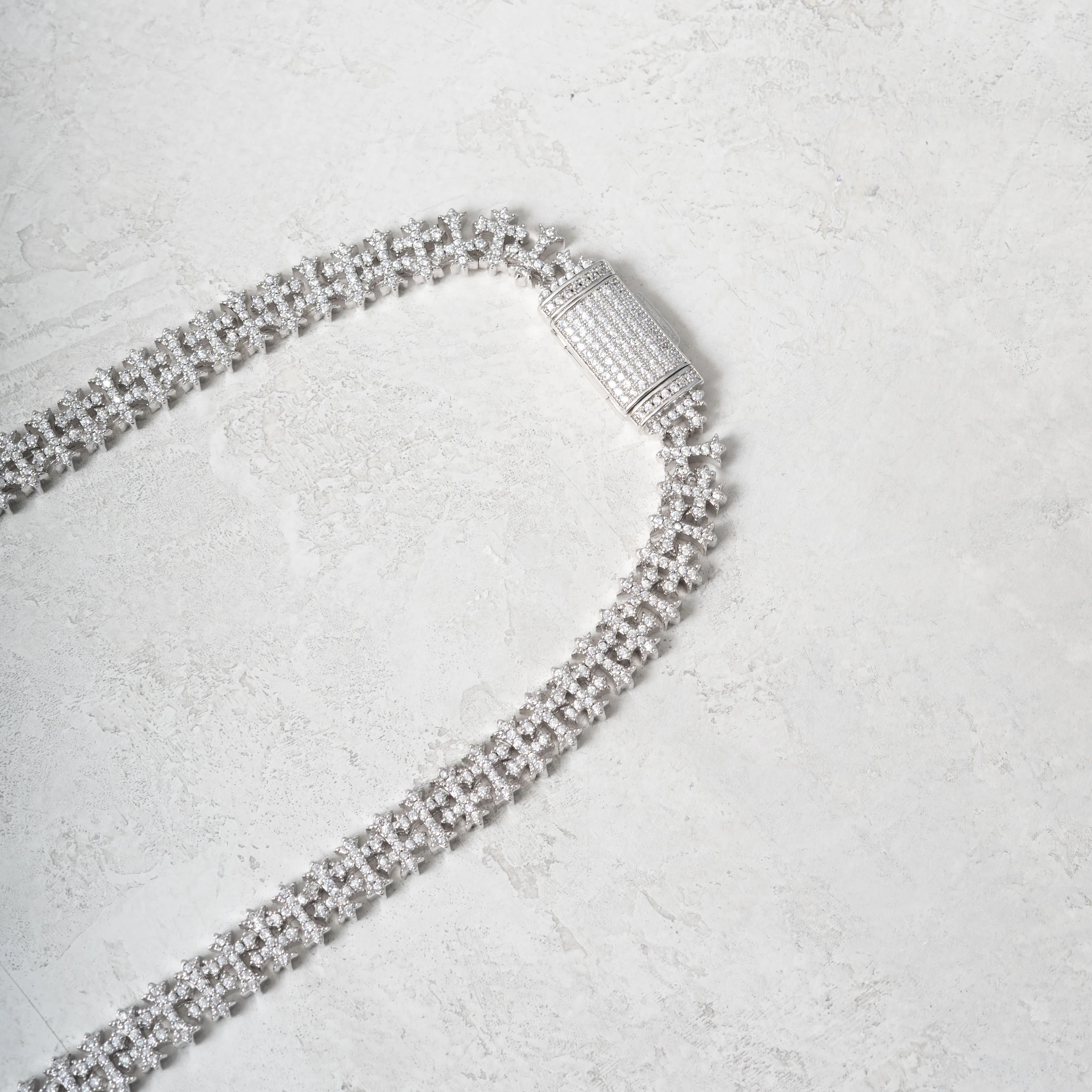 Iced Cross Pattern Chain - Image 5