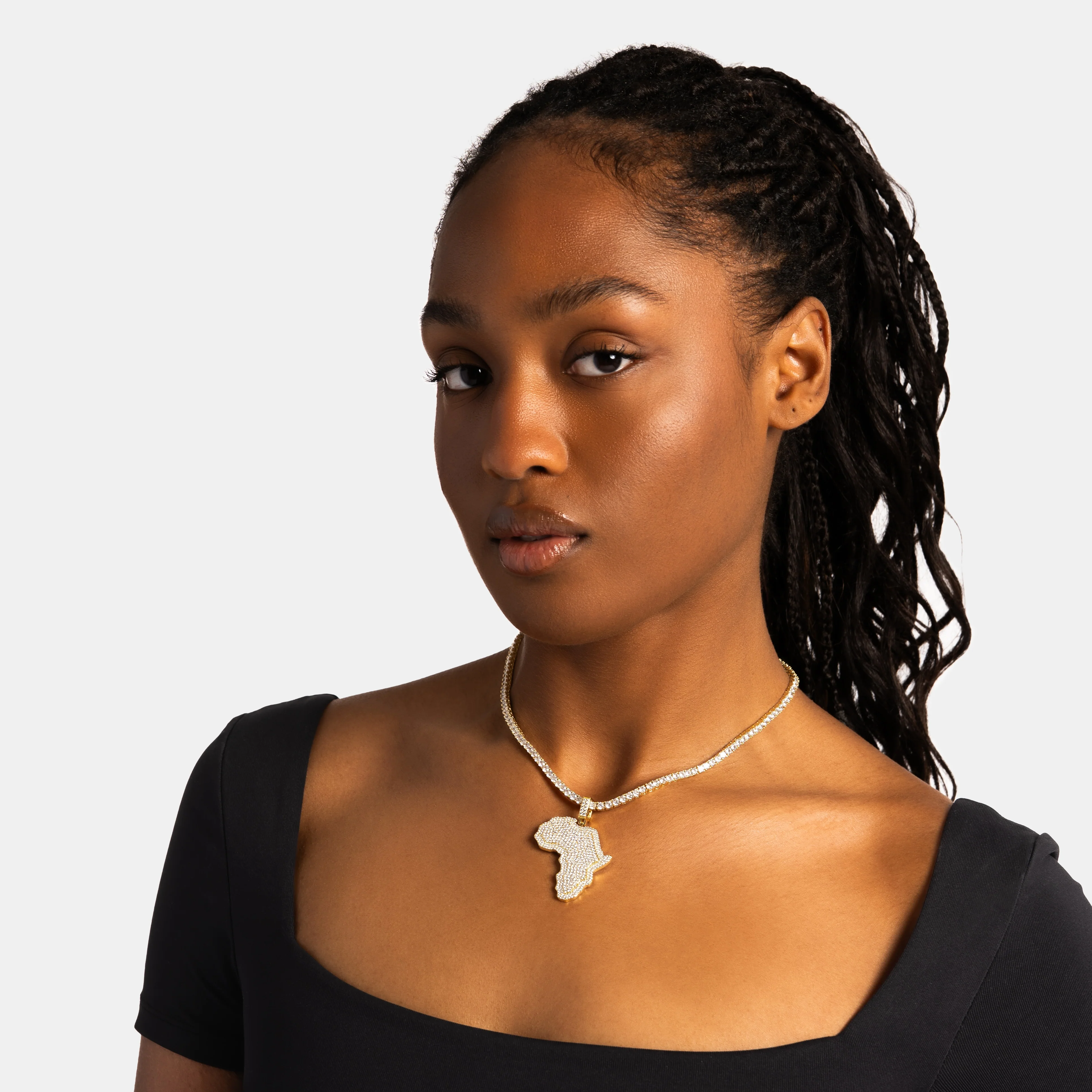 Africa Pendant Gold - Image 4