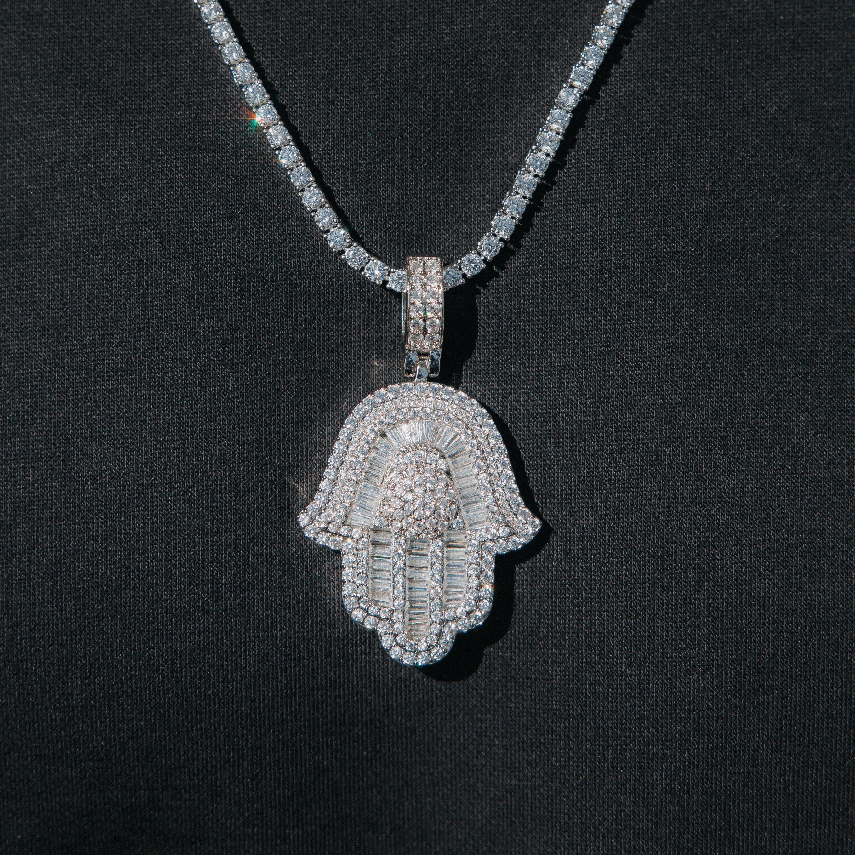 Baguette Hamsa Pendant - Image 7