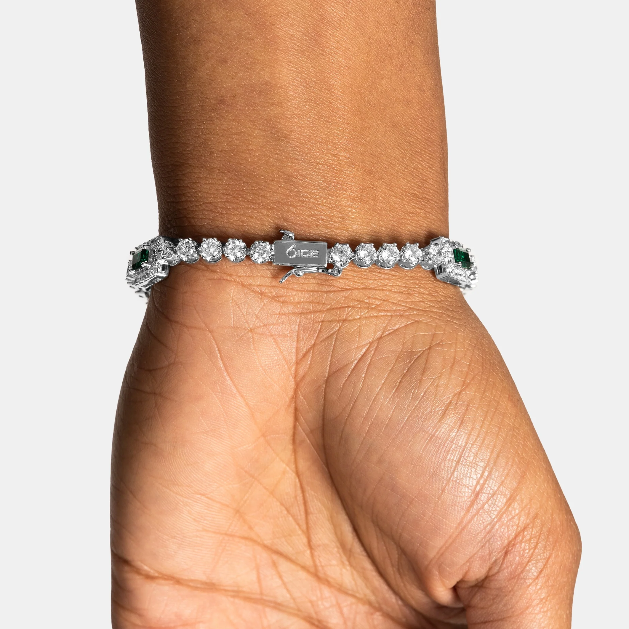 Emerald Micro Tennis Bracelet - Image 3