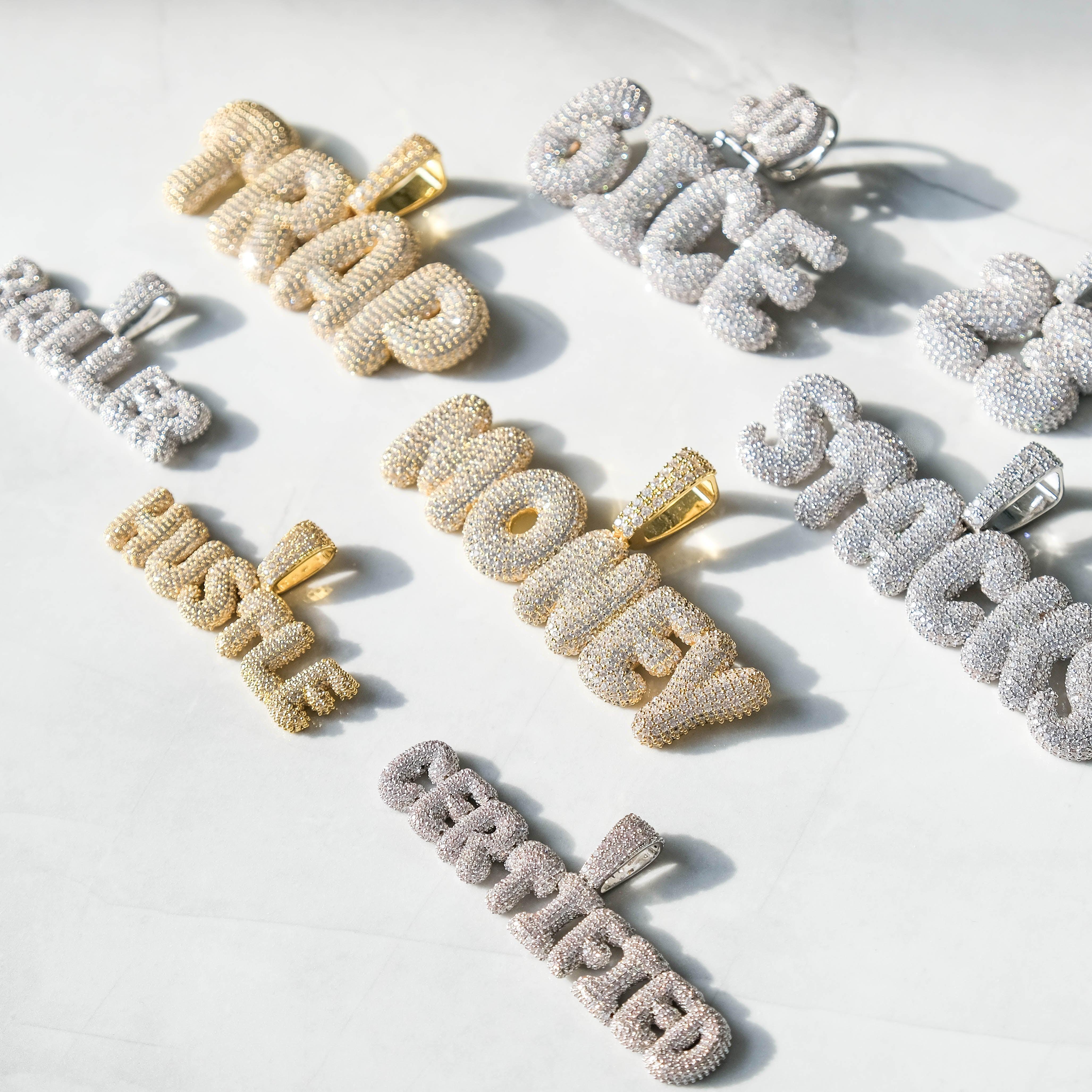 Bubble Letter Custom Pendant - Image 7