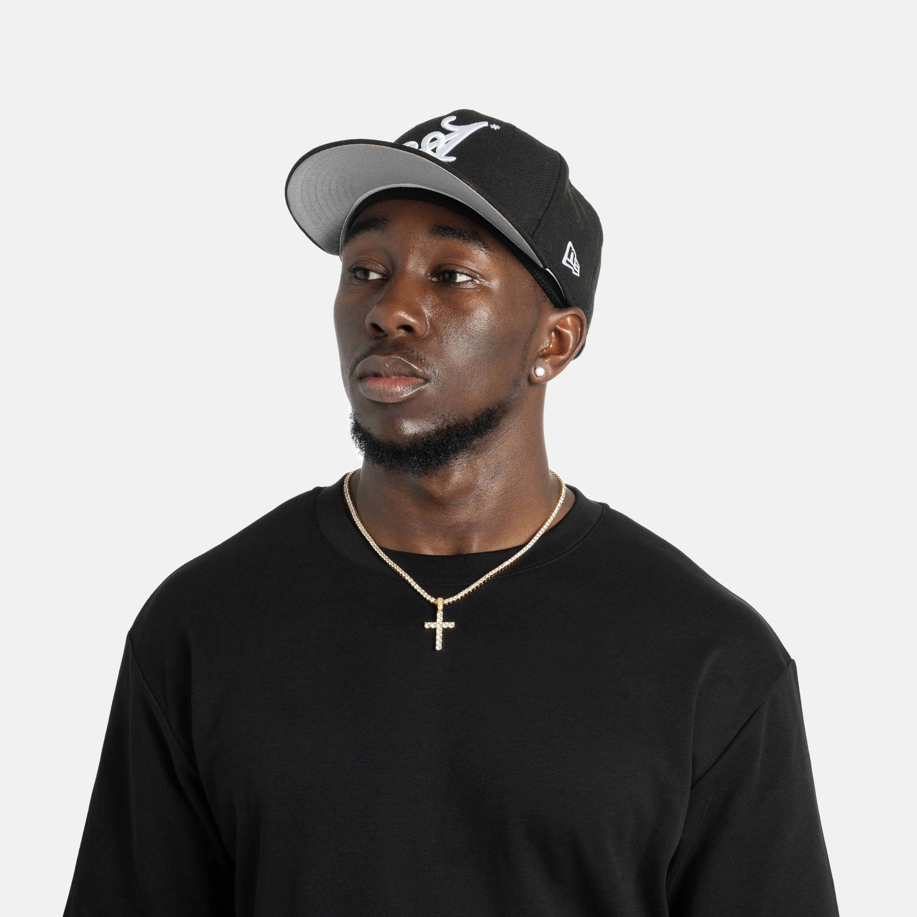 Cross & Tennis Chain Bundle Gold - Image 6