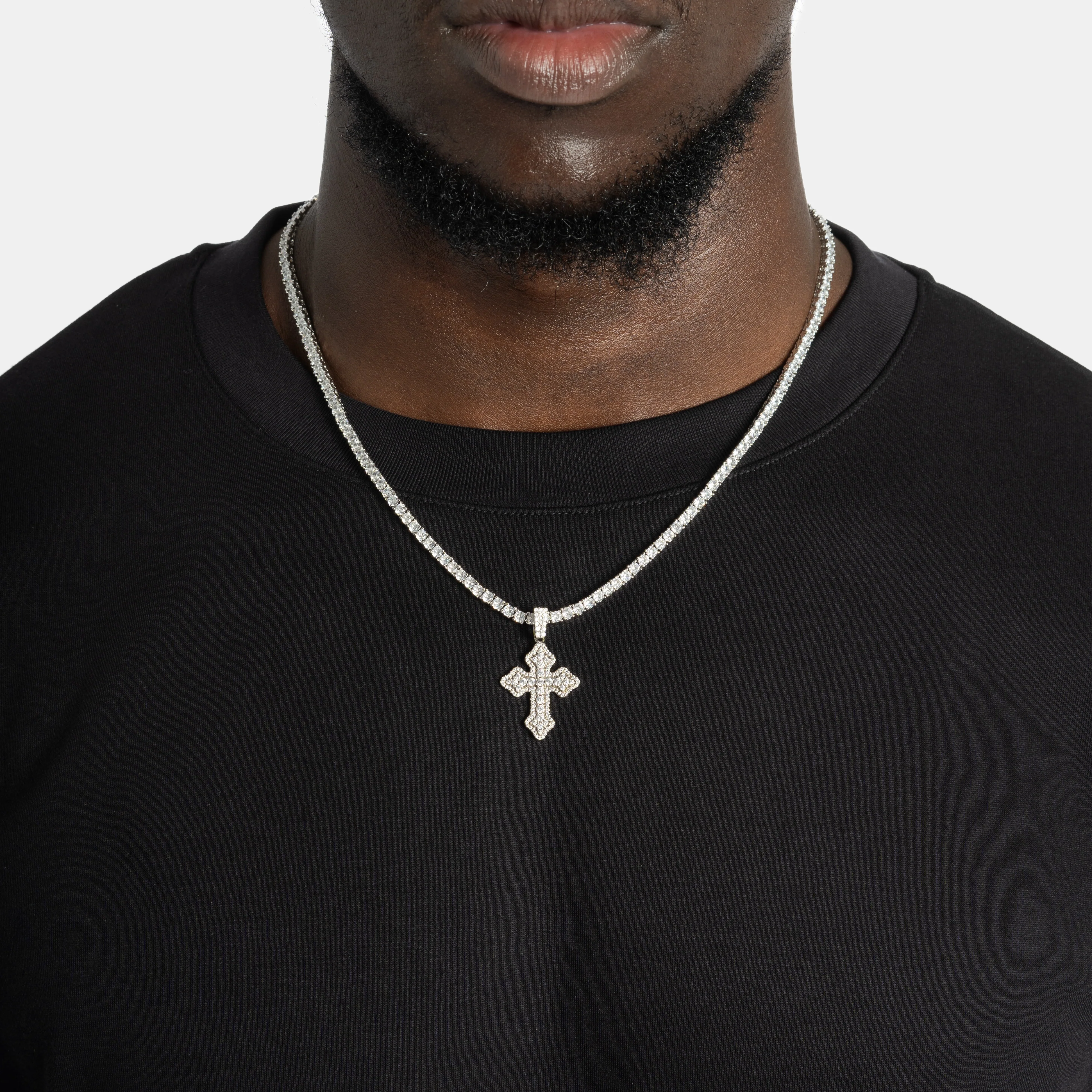 Cluster Micro Cross Pendant - Image 3