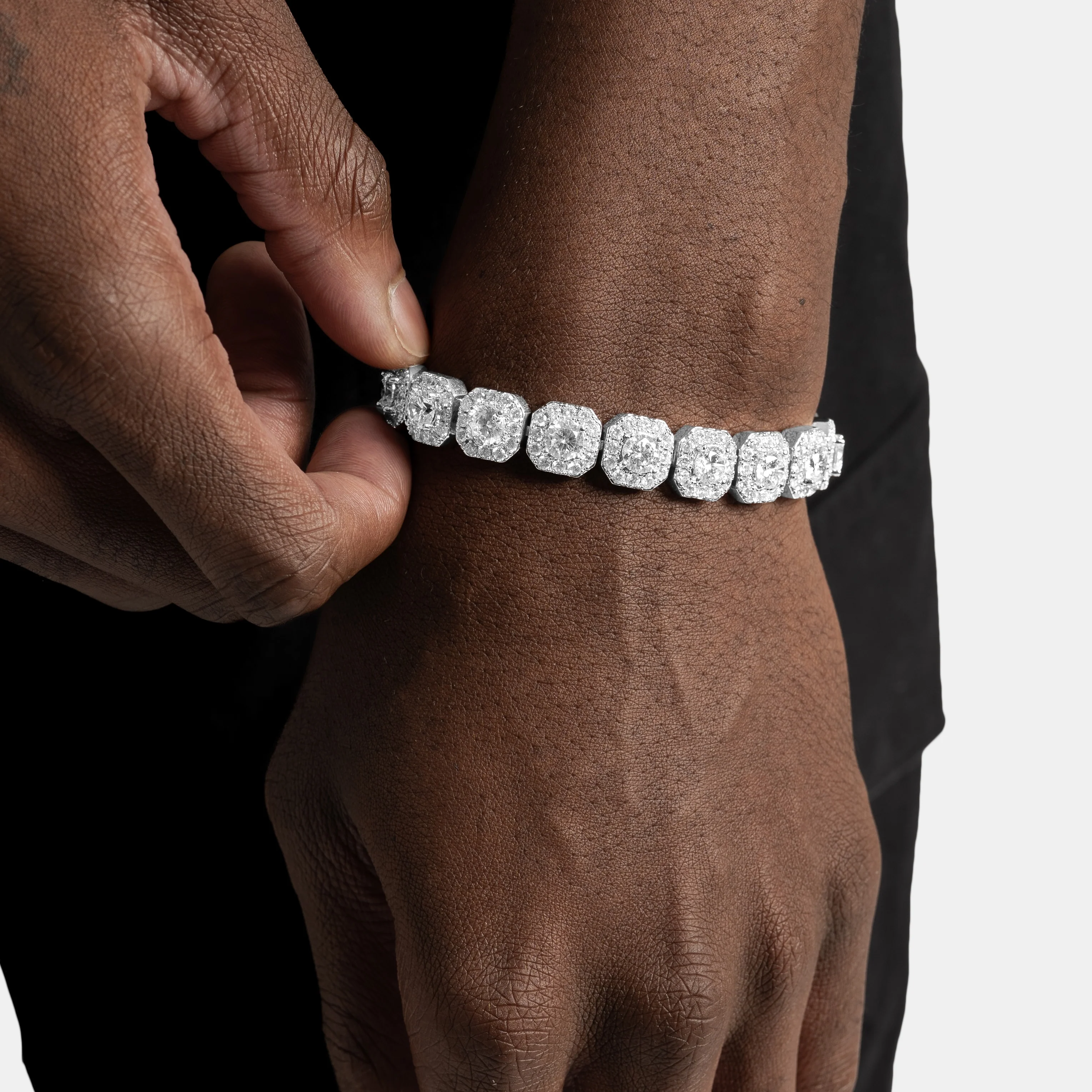 Cluster Tennis Bracelet - Image 3