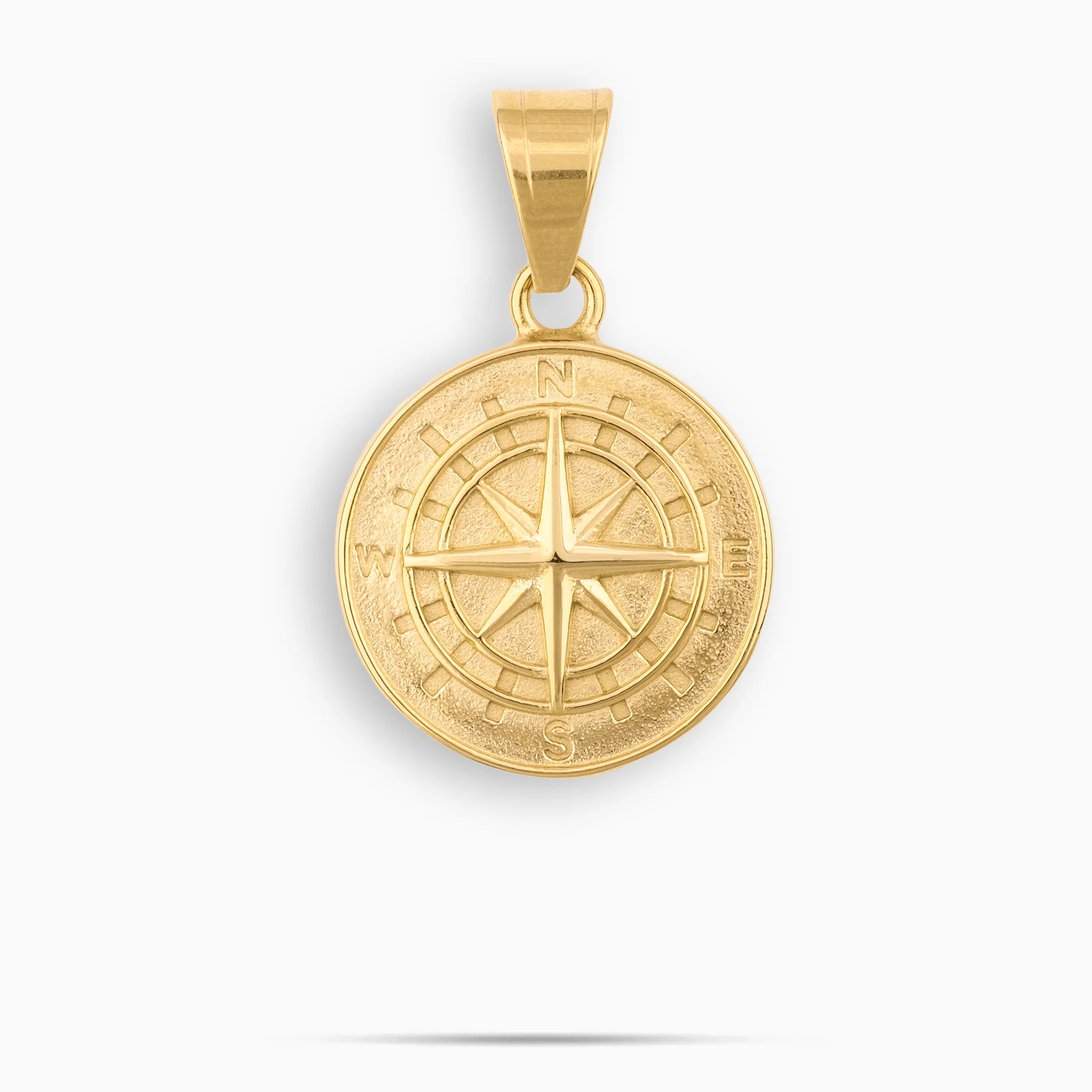 Compass Pendant Gold - Image 2