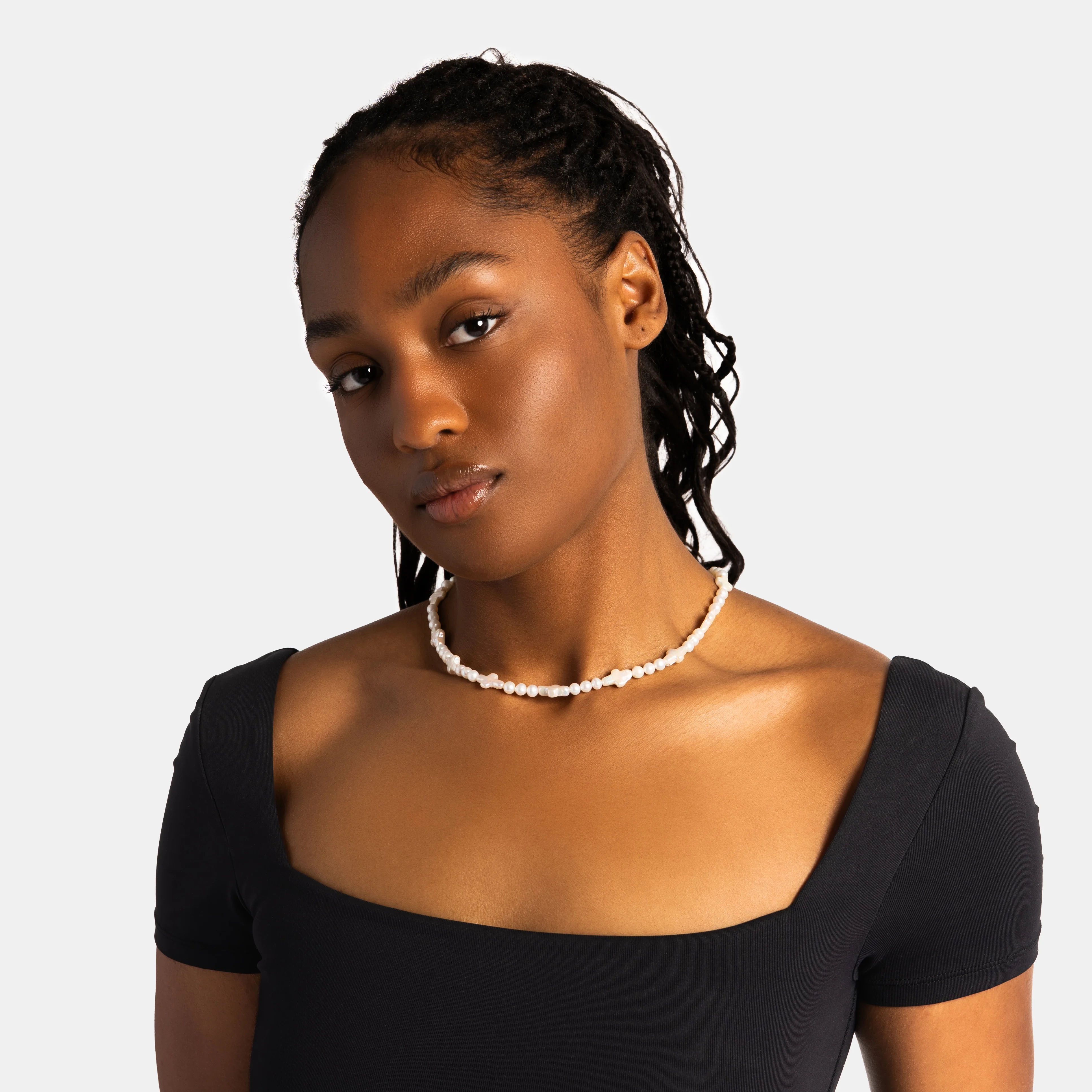 Cross Freshwater Pearl Chain - Image 3