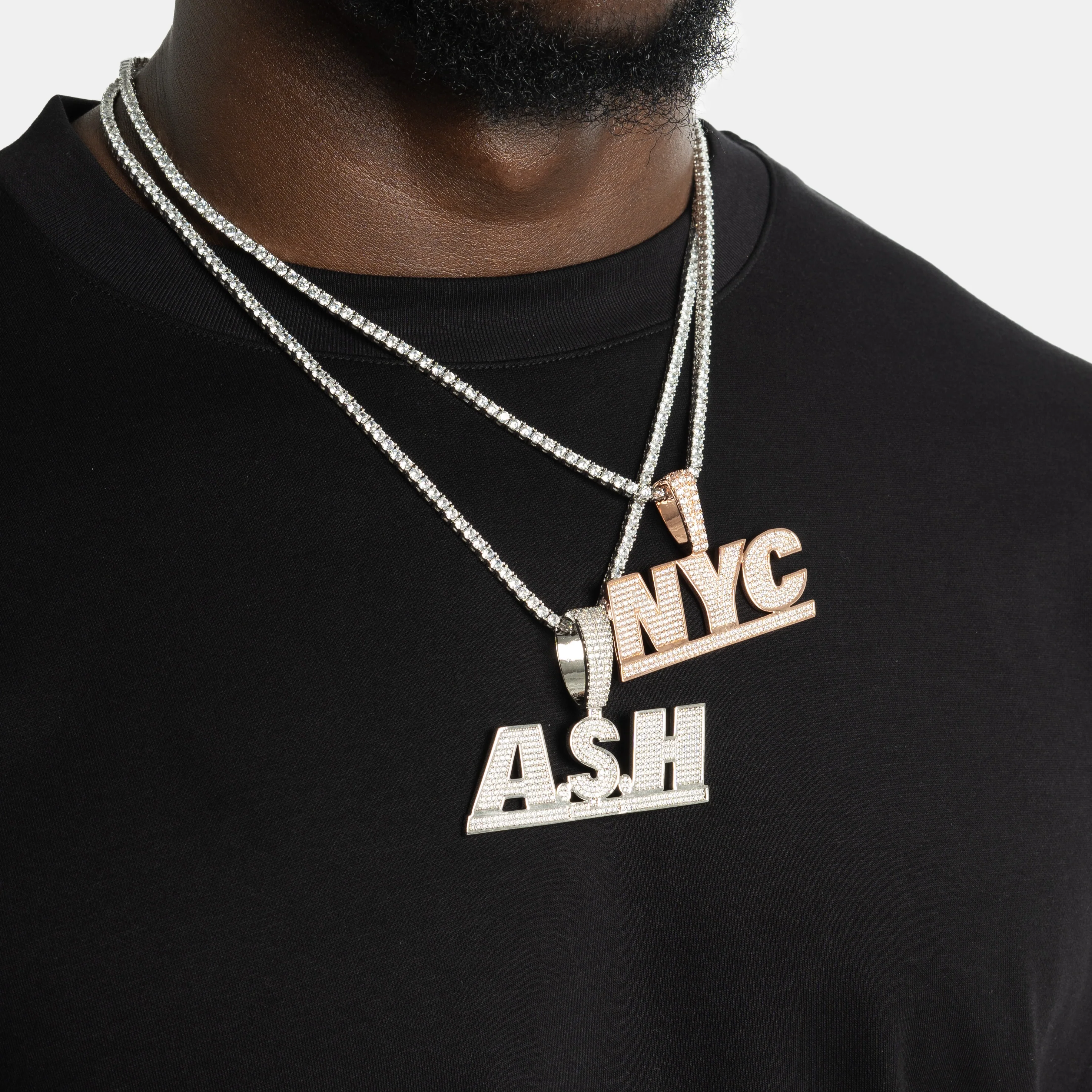 Custom City Letter Pendant - Image 3
