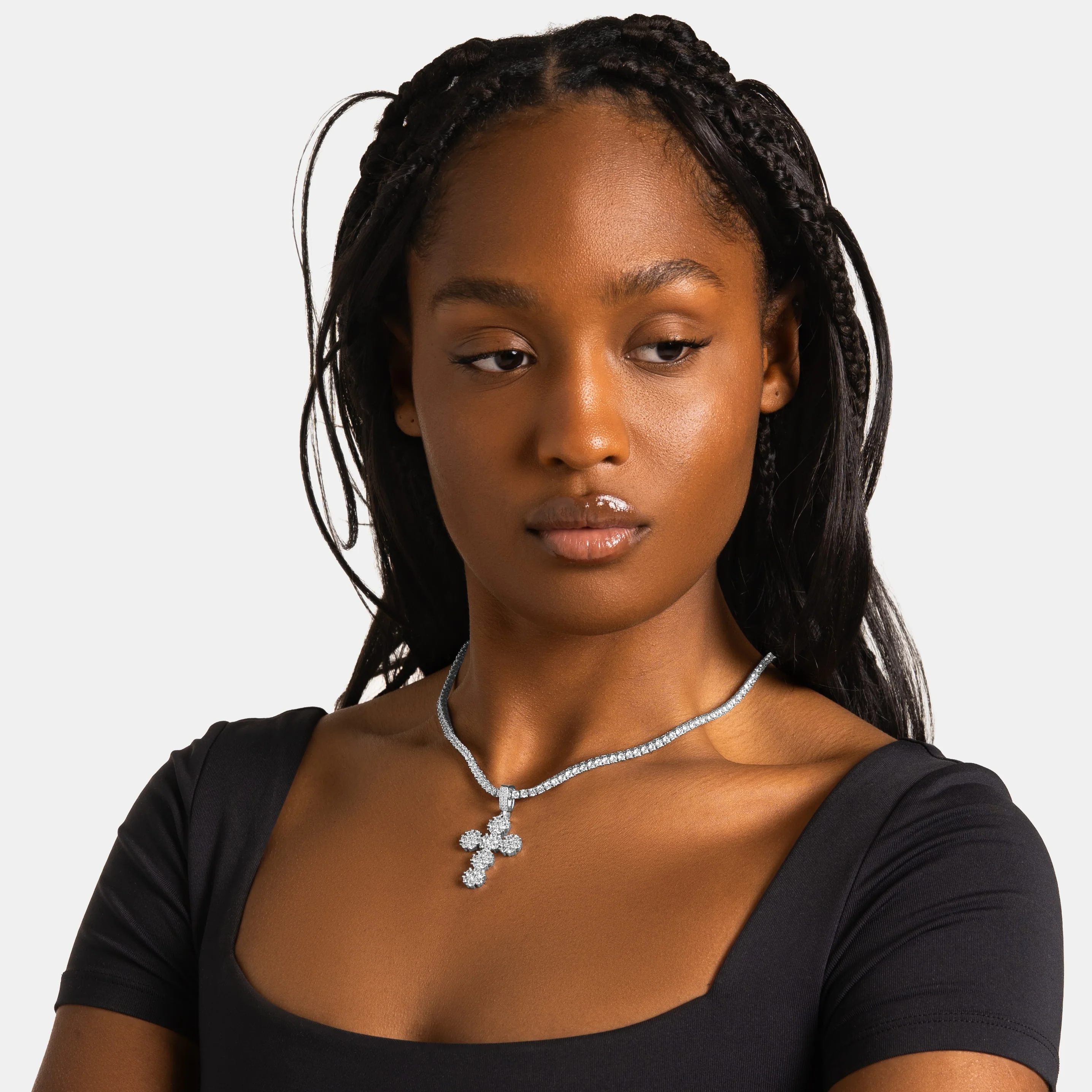 Daisy Cross Pendant - Image 3