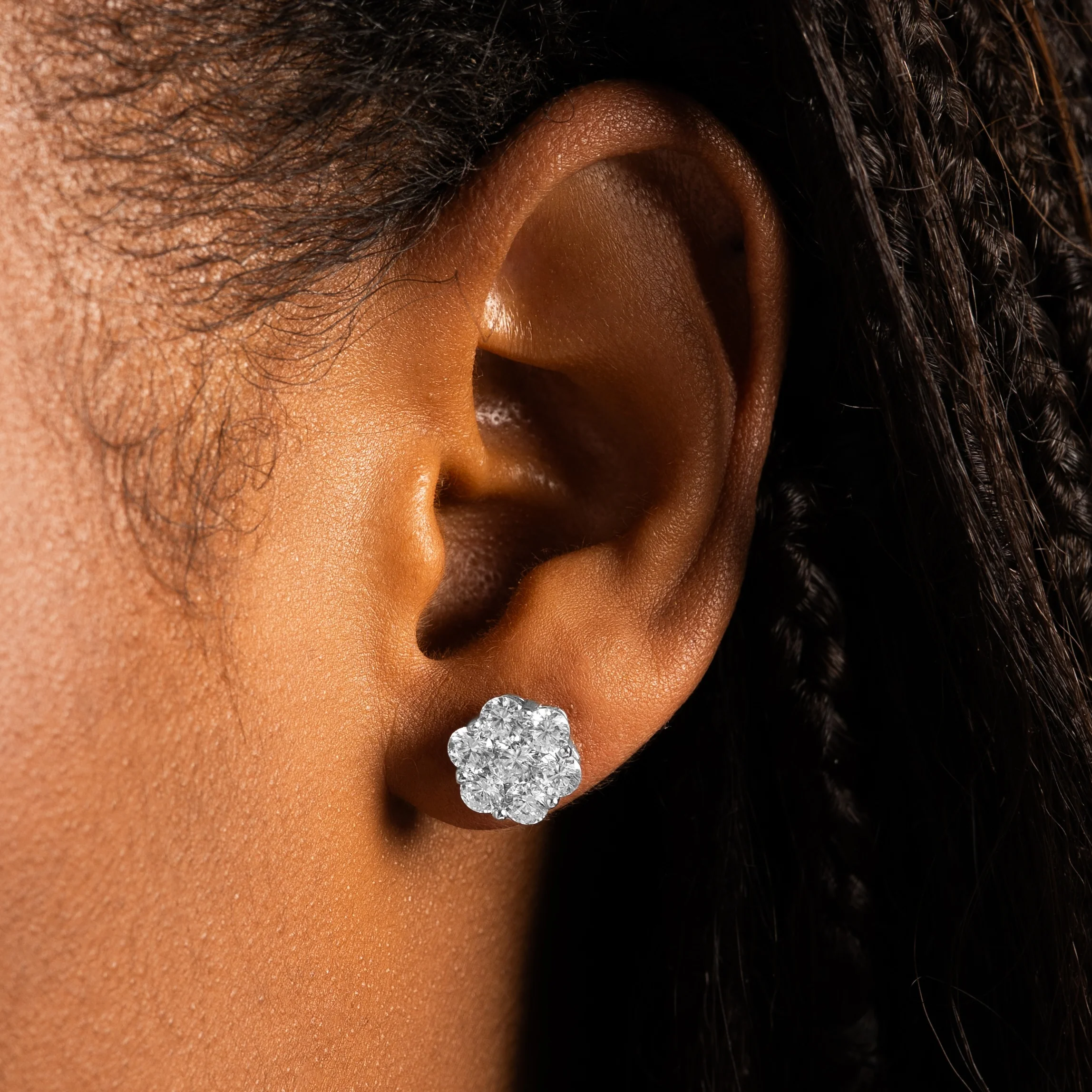 Daisy Earrings Silver