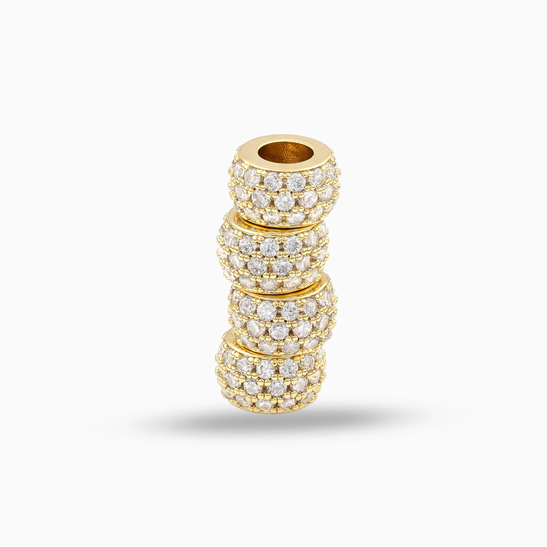 Iced Hair Beads Gold - Image 2