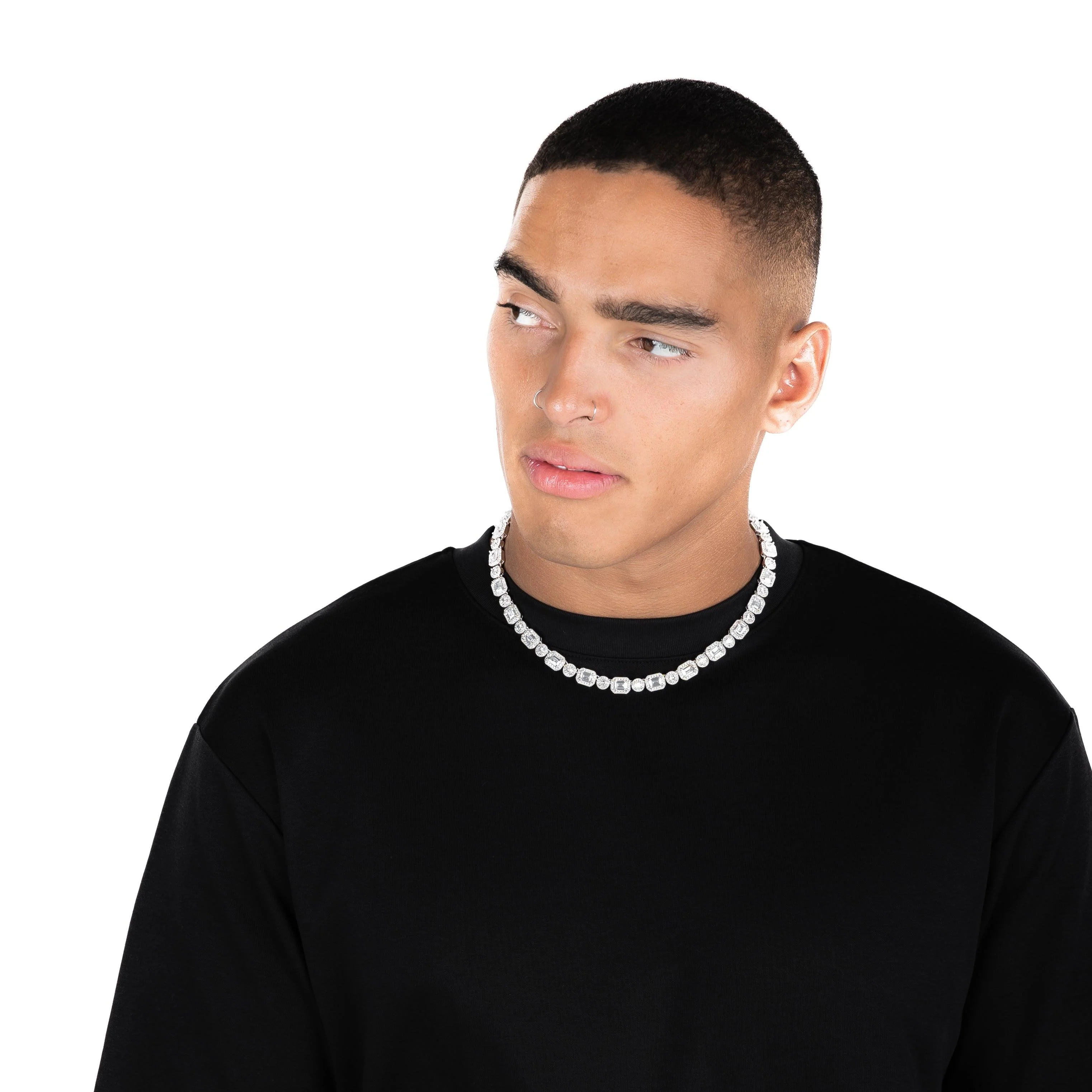 Emerald Clustered Tennis Chain - Image 5