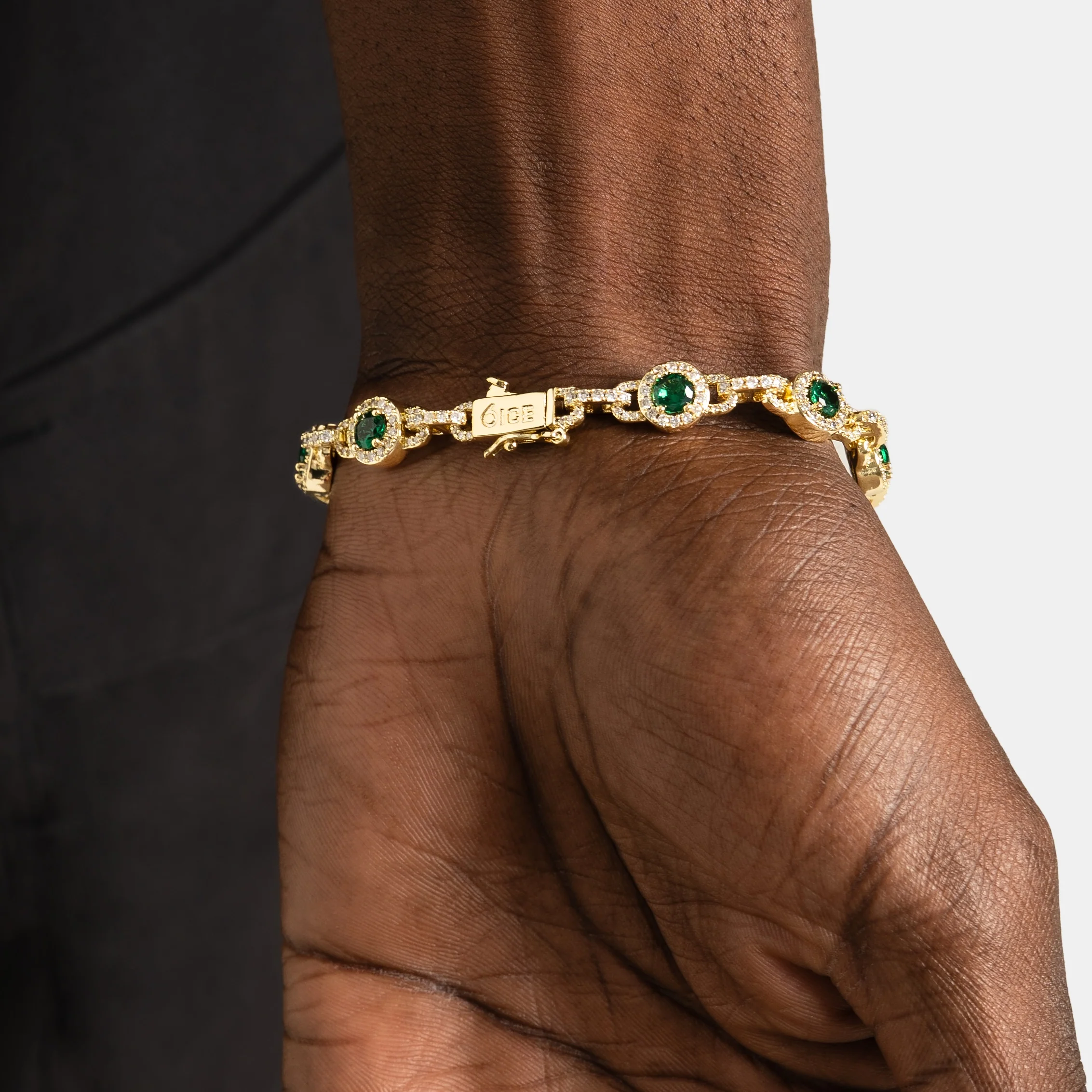 Emerald G-link Bracelet Gold - Image 2