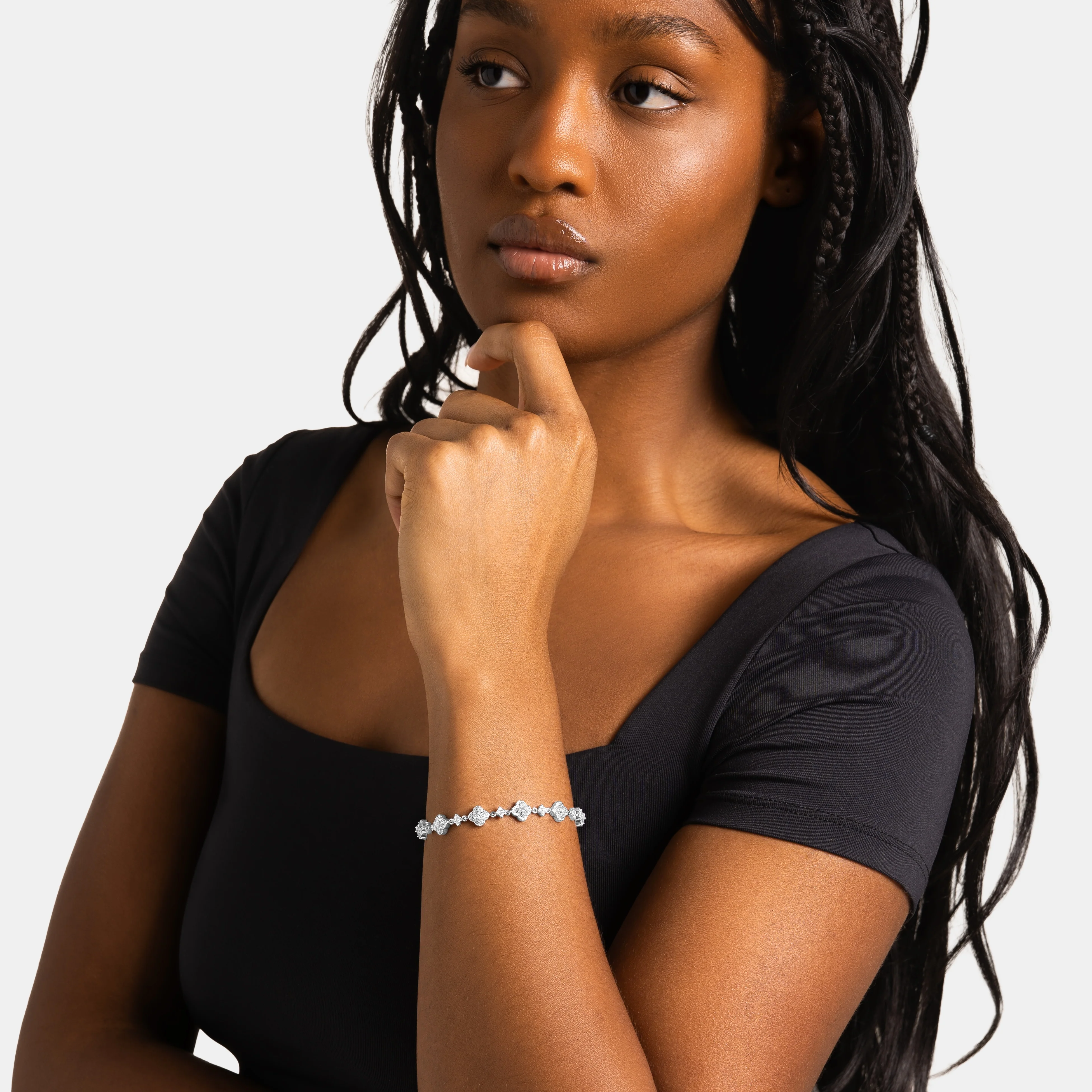 Glacier Clover Bracelet - Image 4