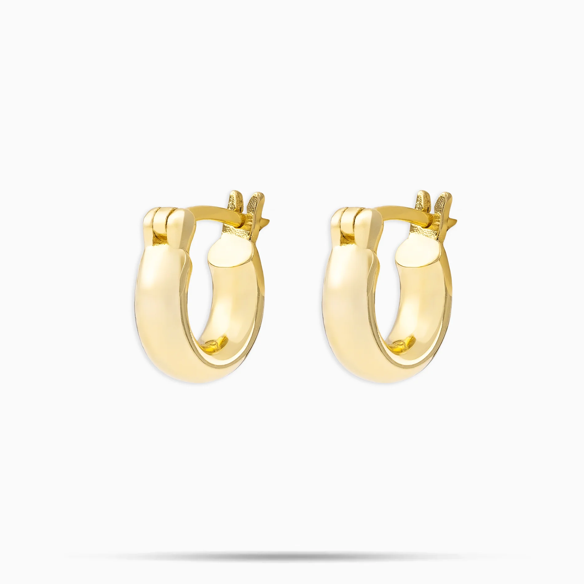Plain Hoop Earrings - Image 2