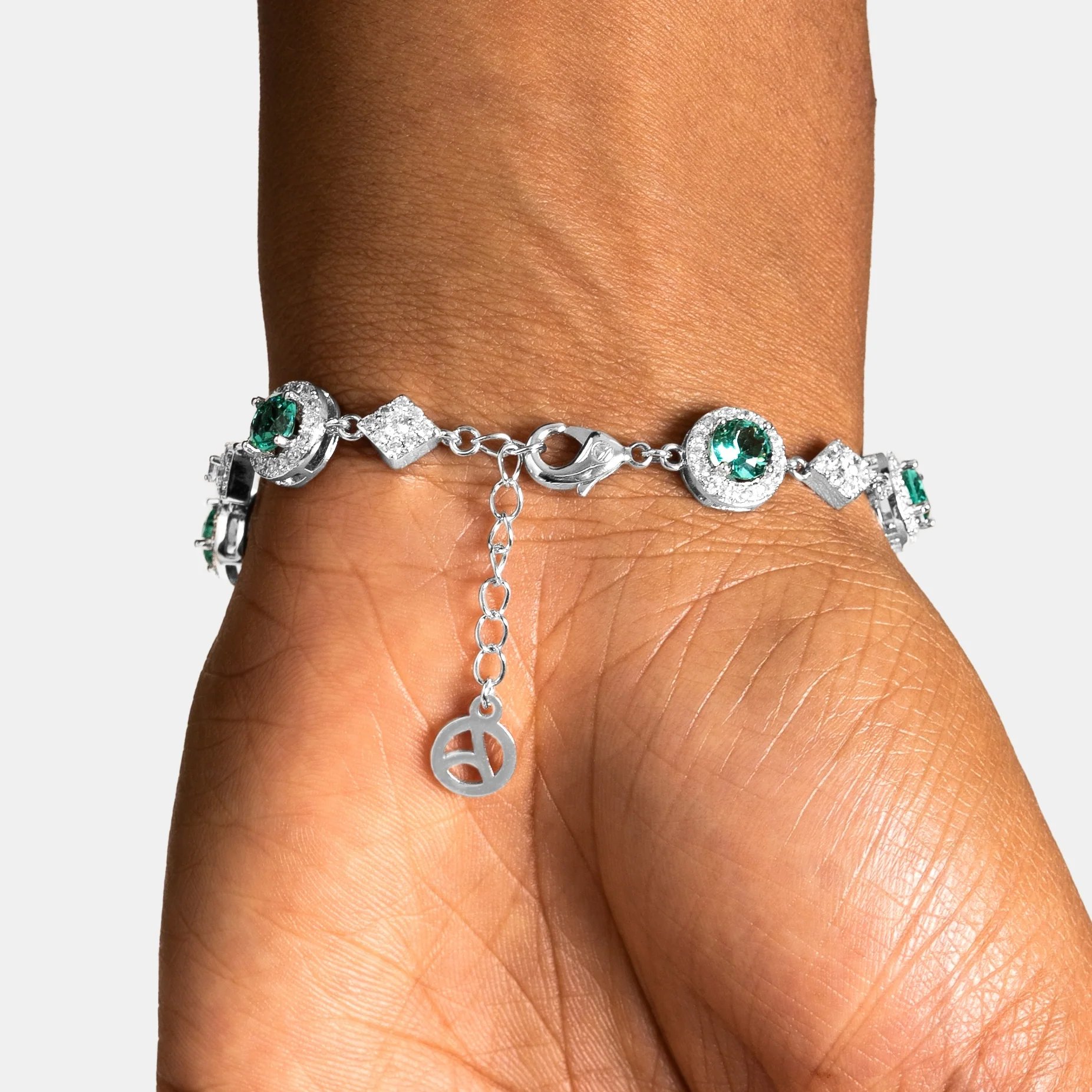 Green Cluster Bracelet - Image 2