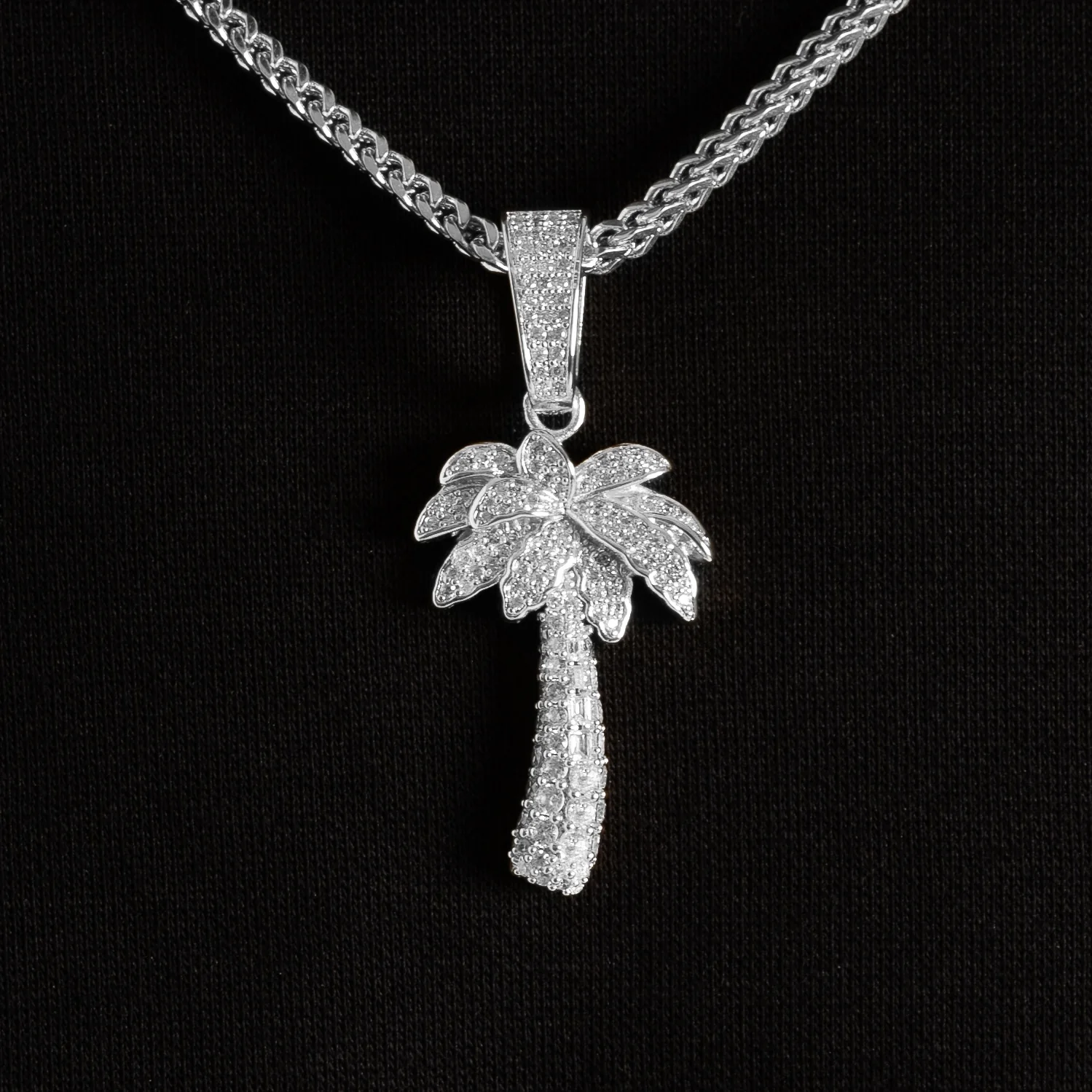 Iced Palm Pendant