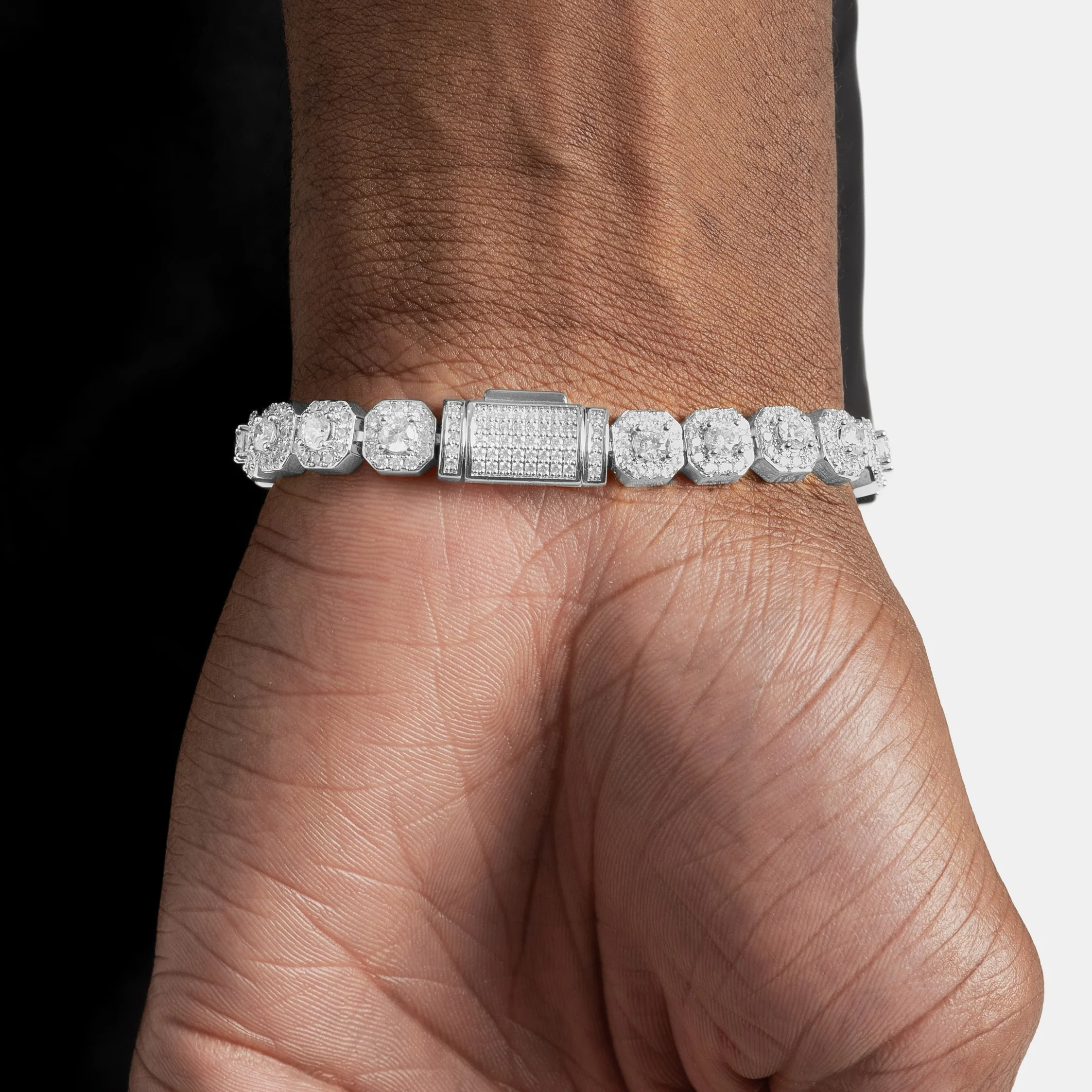 Micro Cluster Tennis Bracelet - Image 4