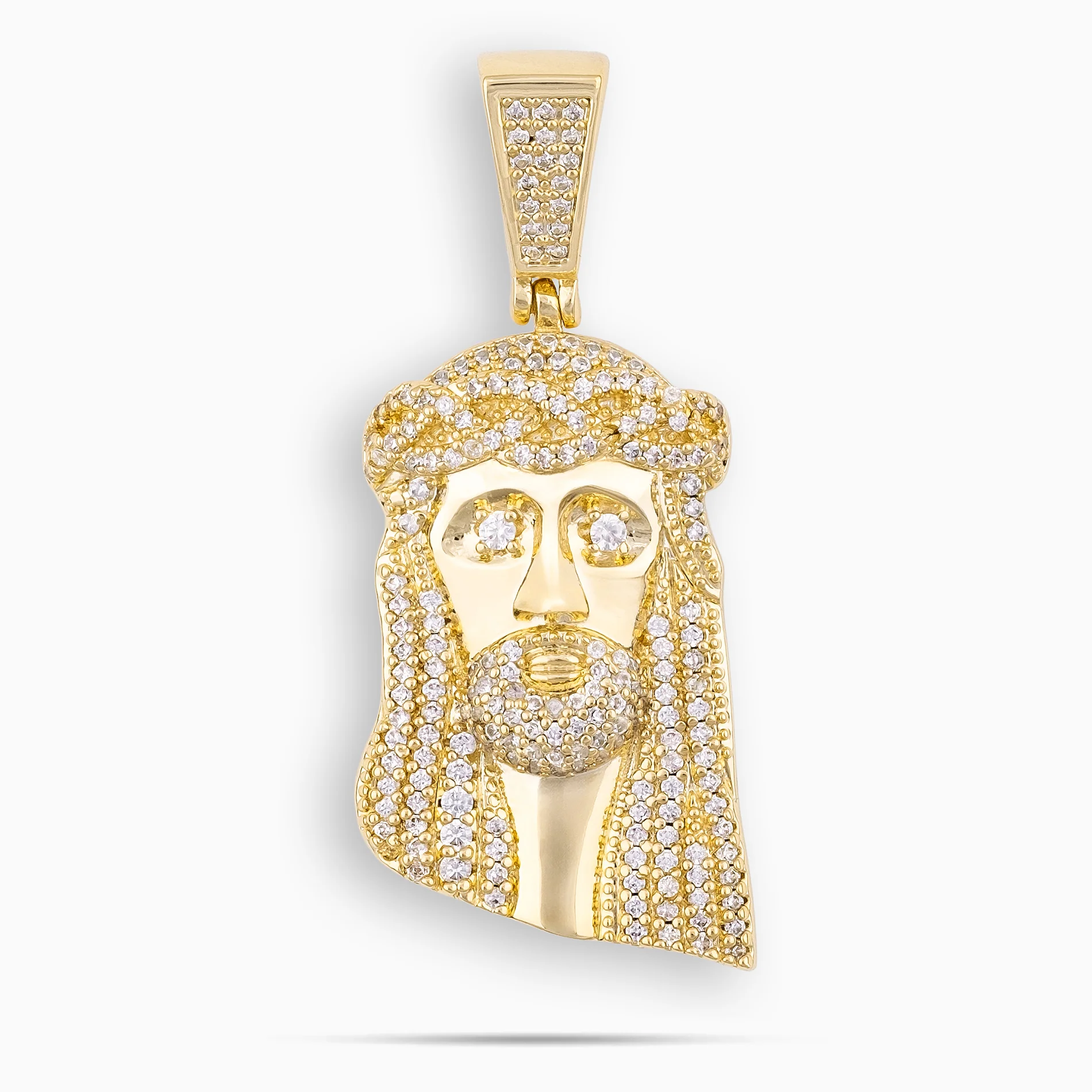 Mini Jesus Pendant Gold - Image 2