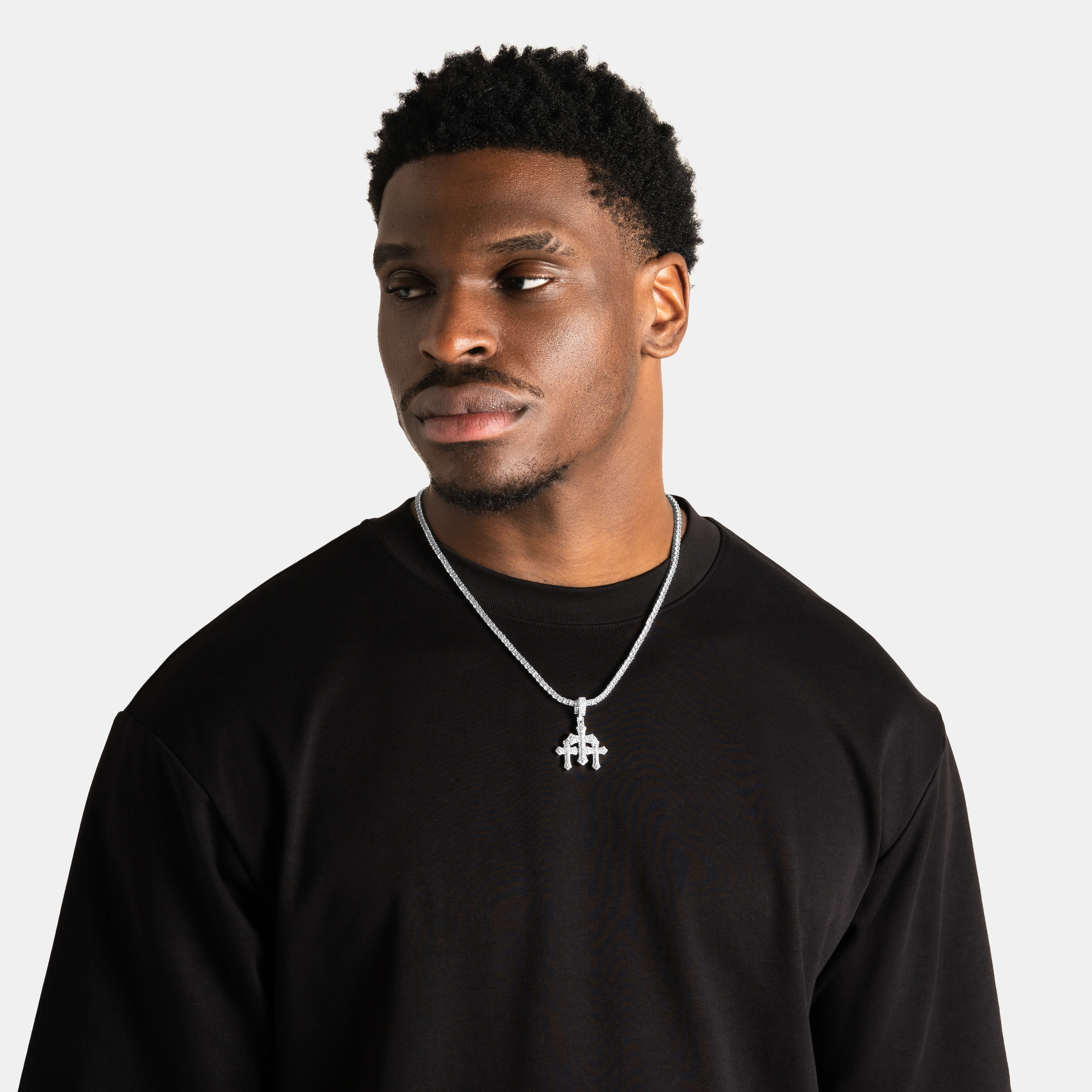 Micro Triple Cross Pendant - Image 4