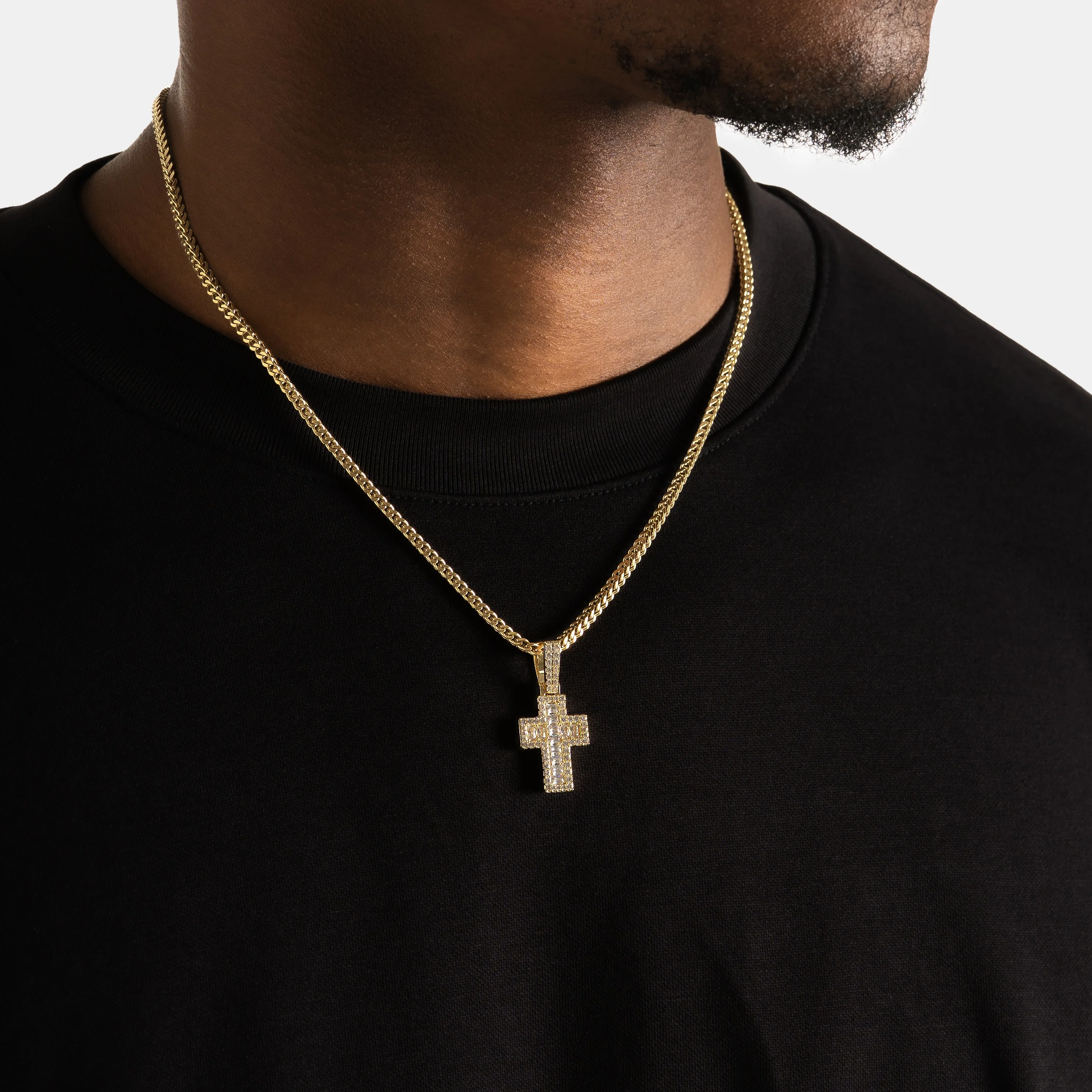 Mini Ascher Cross Pendant Gold - Image 3
