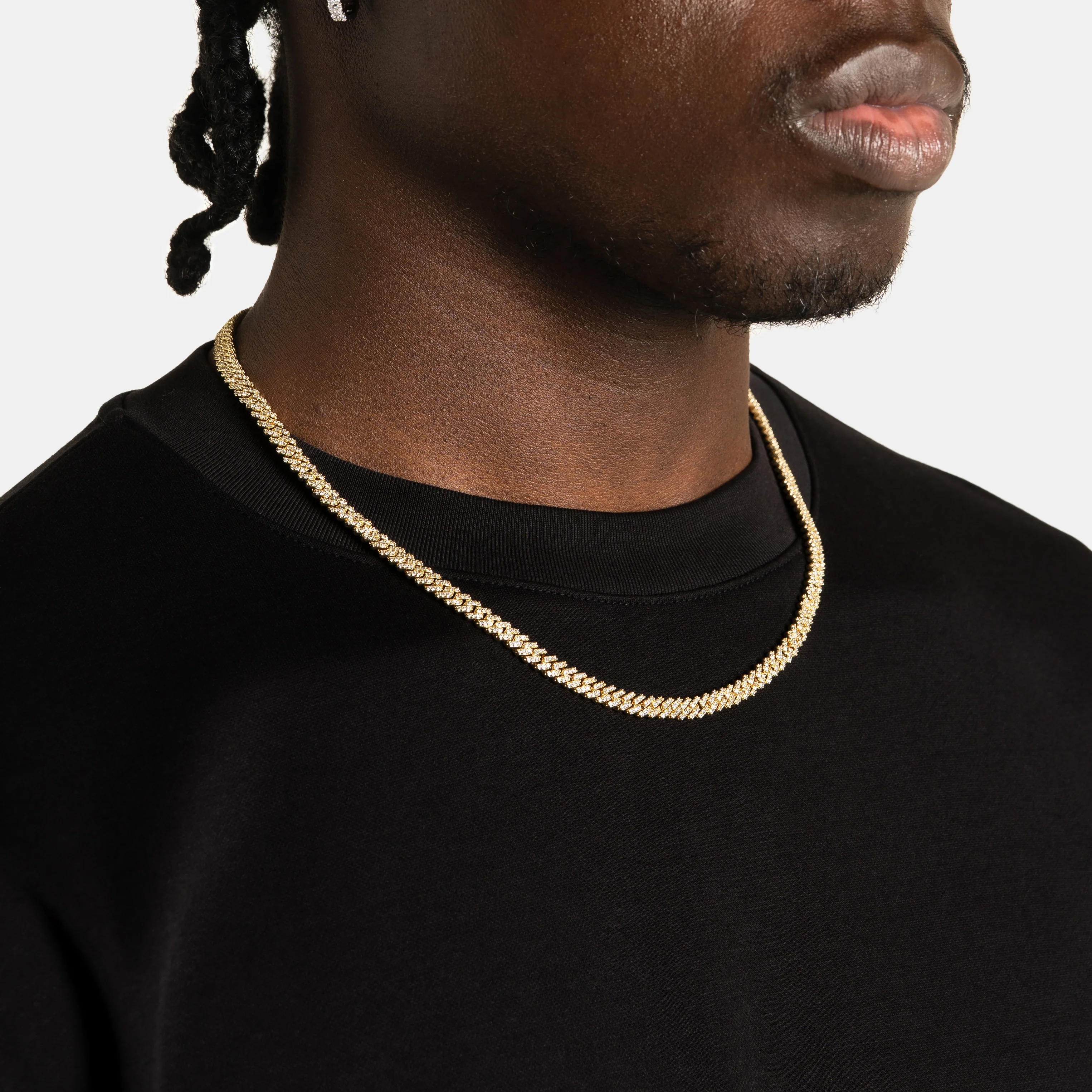 5mm Prong Cuban Chain Gold - Image 7