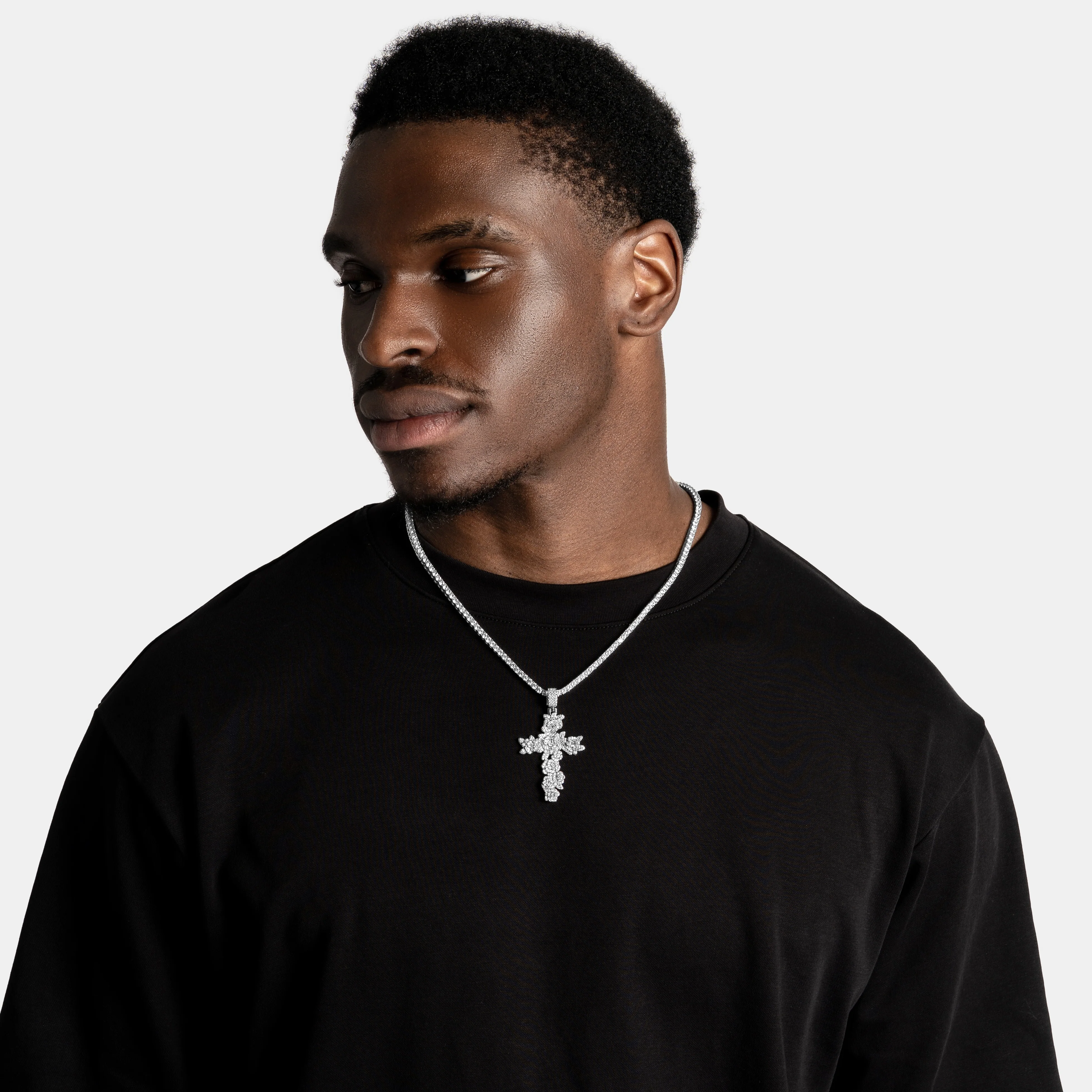Rose Cross Pendant - Image 4
