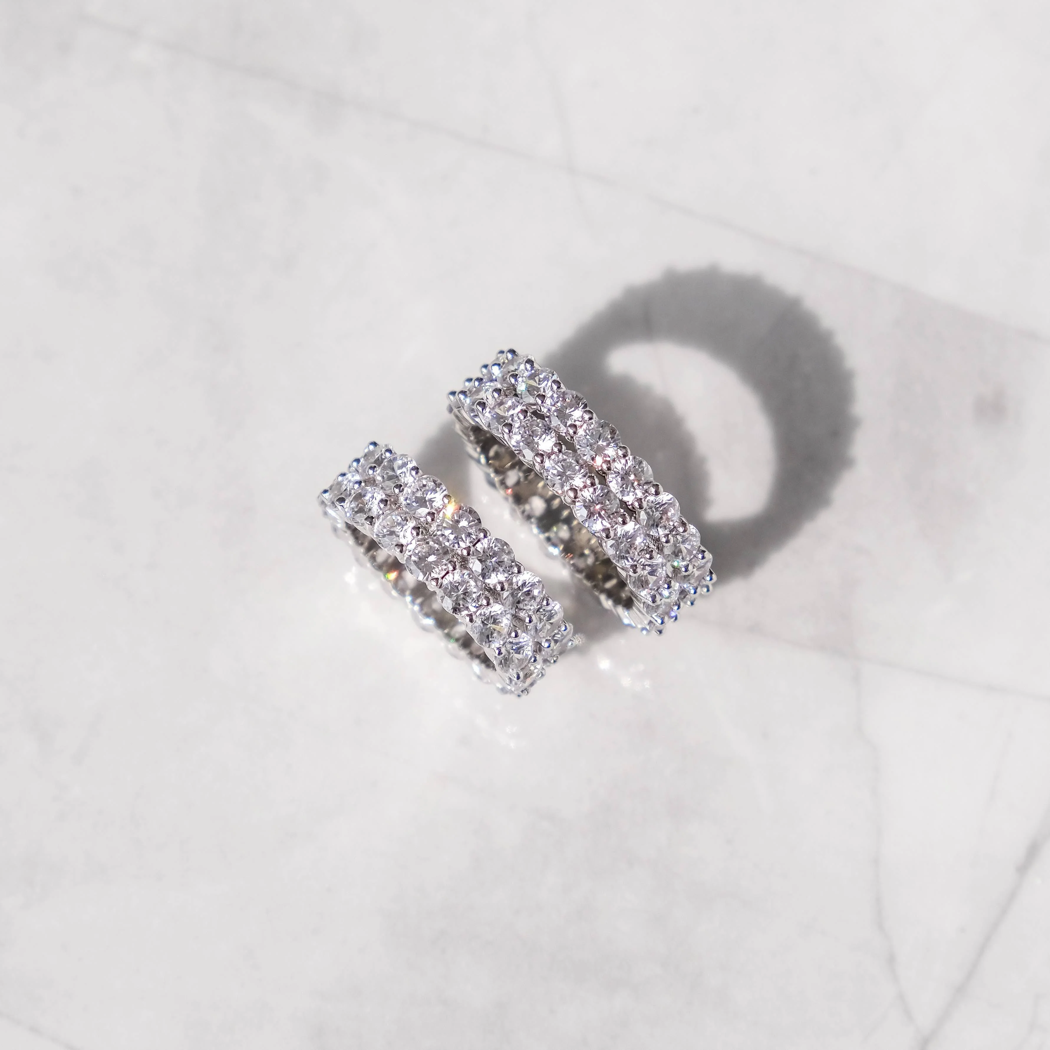Moissanite Double Tennis Ring - Image 6