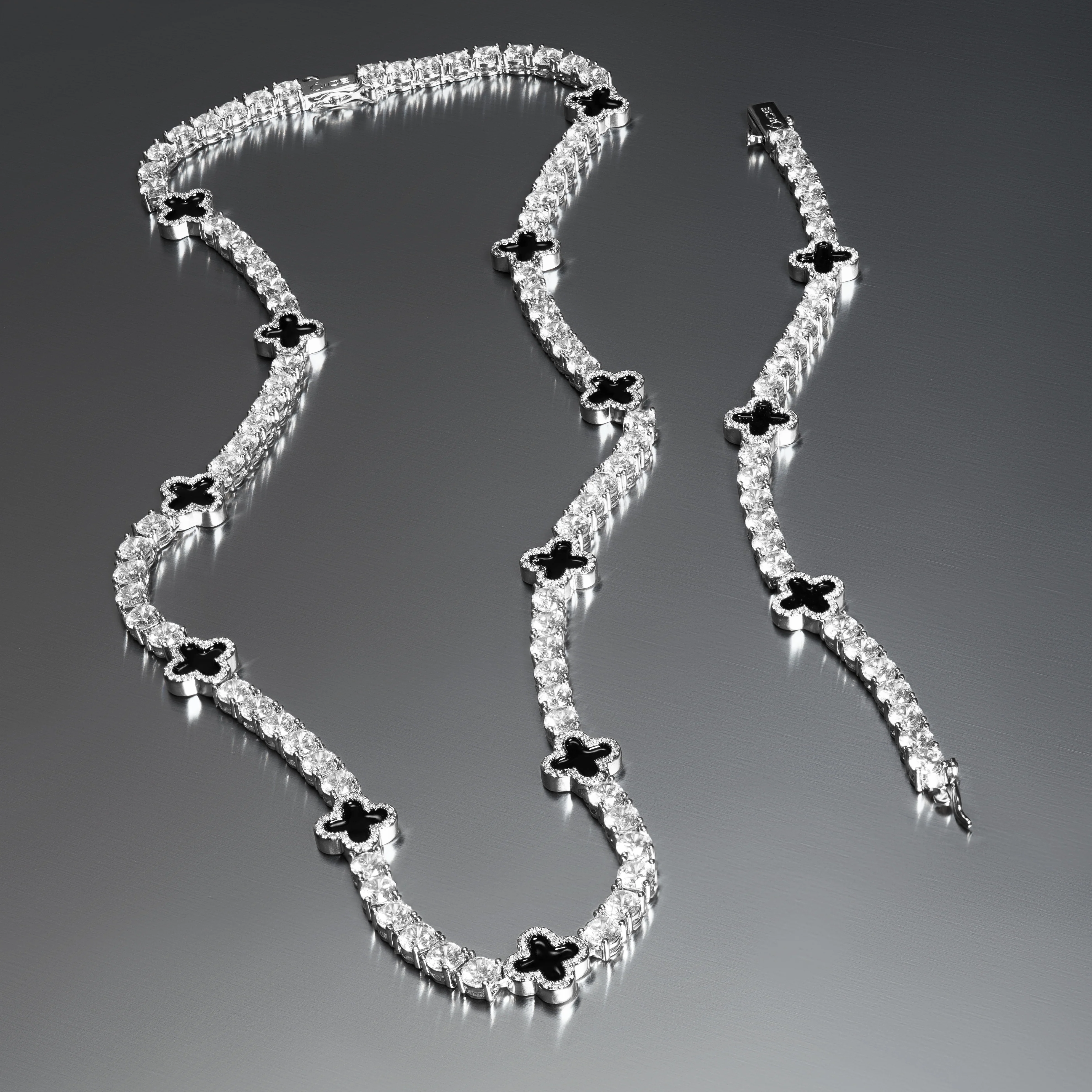 Black Clover Tennis Bracelet - Image 3