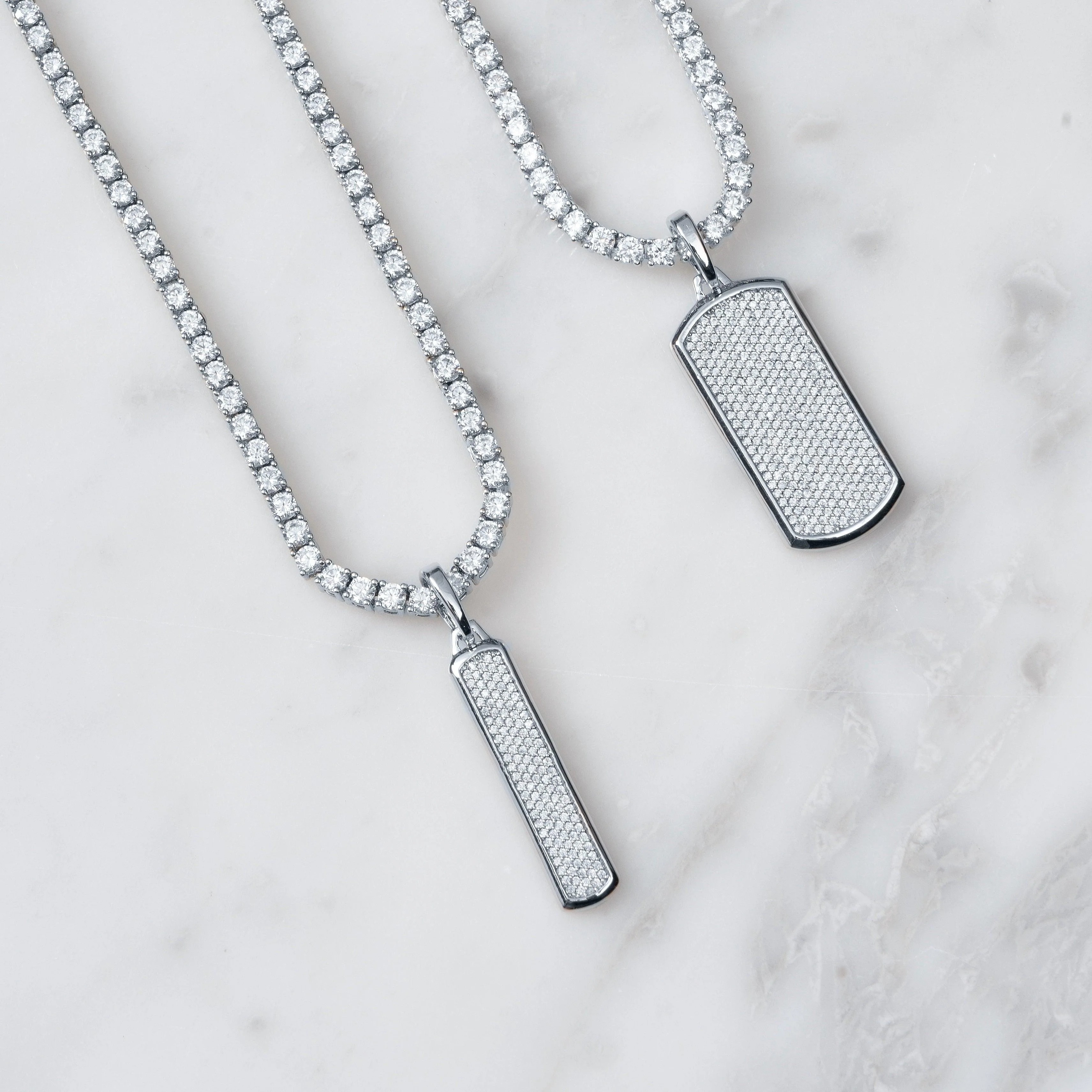 Dog Tag Moissanite Pendant - Image 4