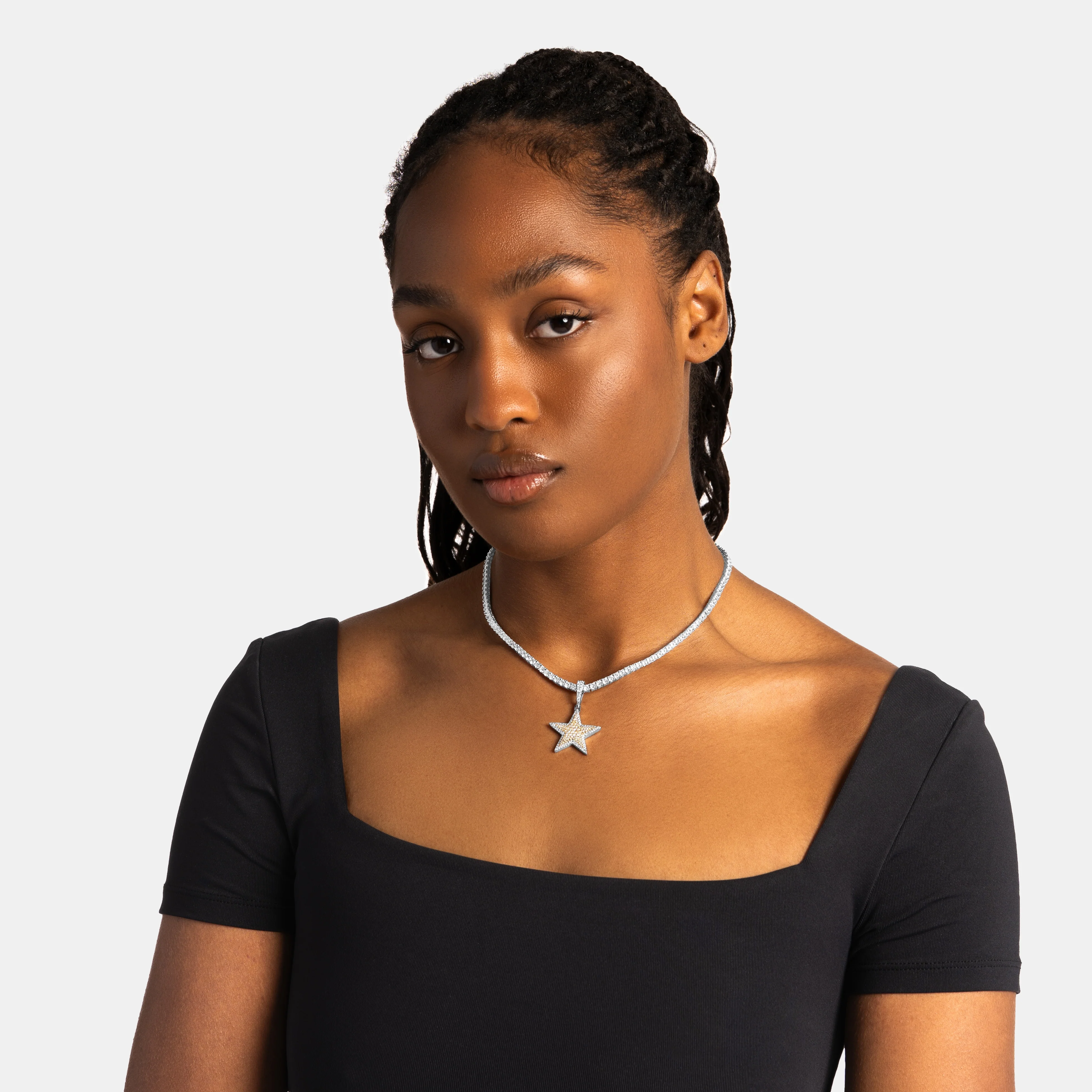 Star Pendant Two Tone - Image 3