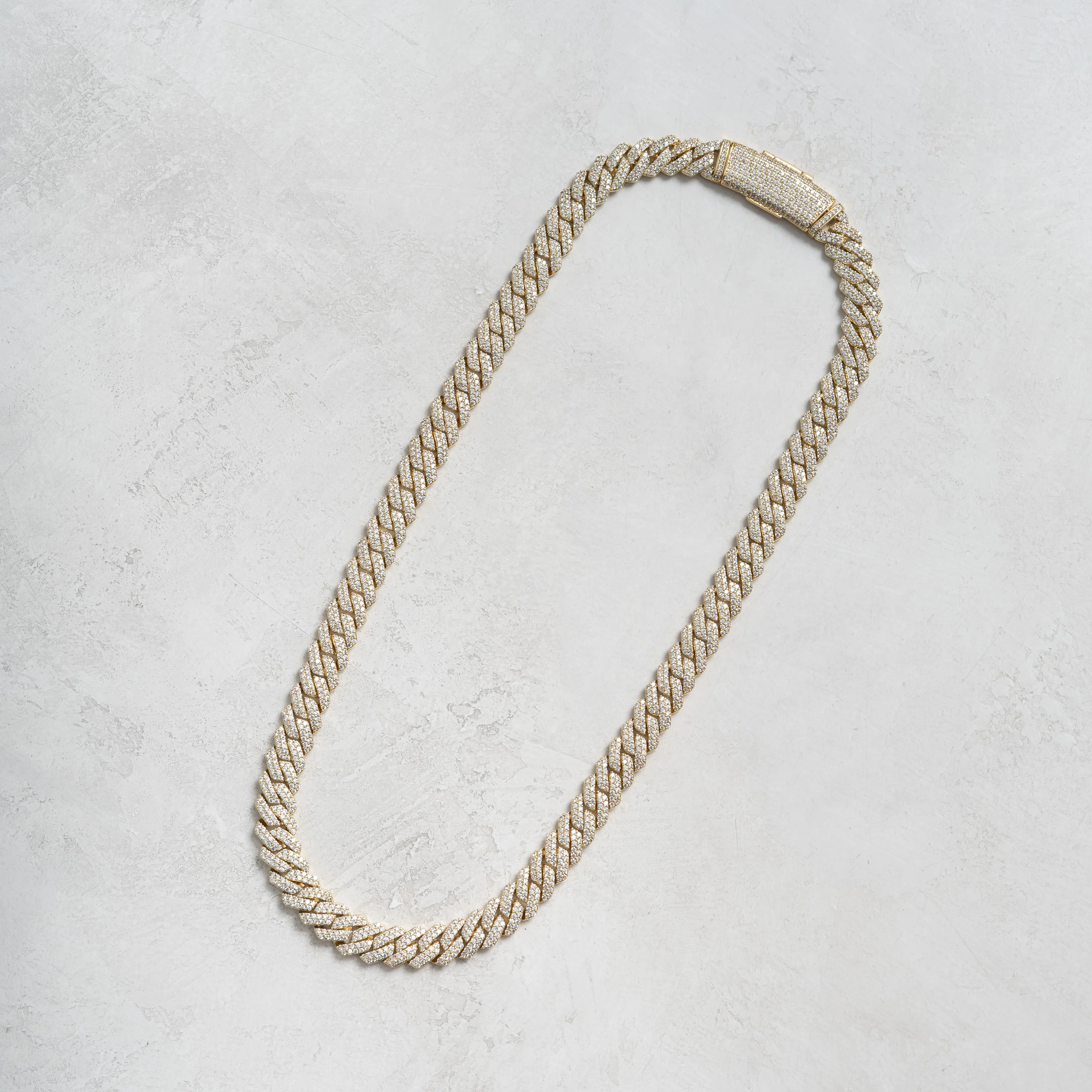 12mm Prong Cuban Chain Gold - Image 10