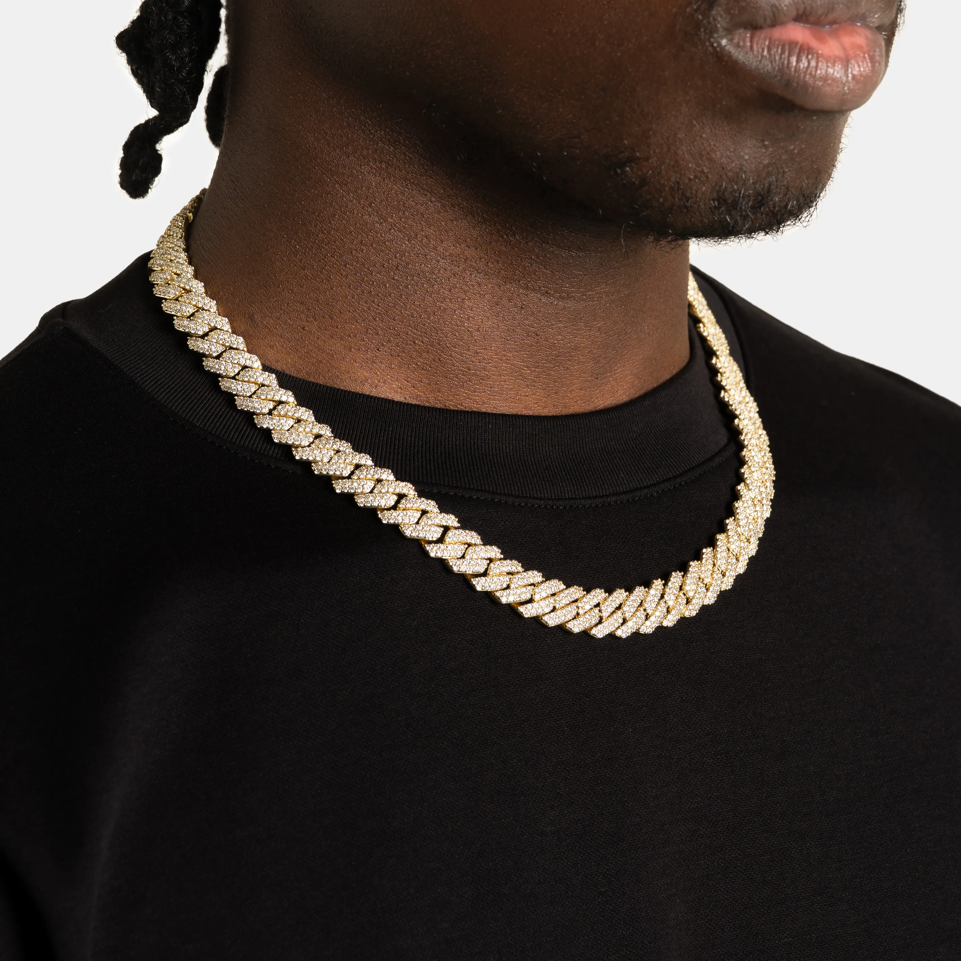 12mm Prong Cuban Chain Gold - Image 12