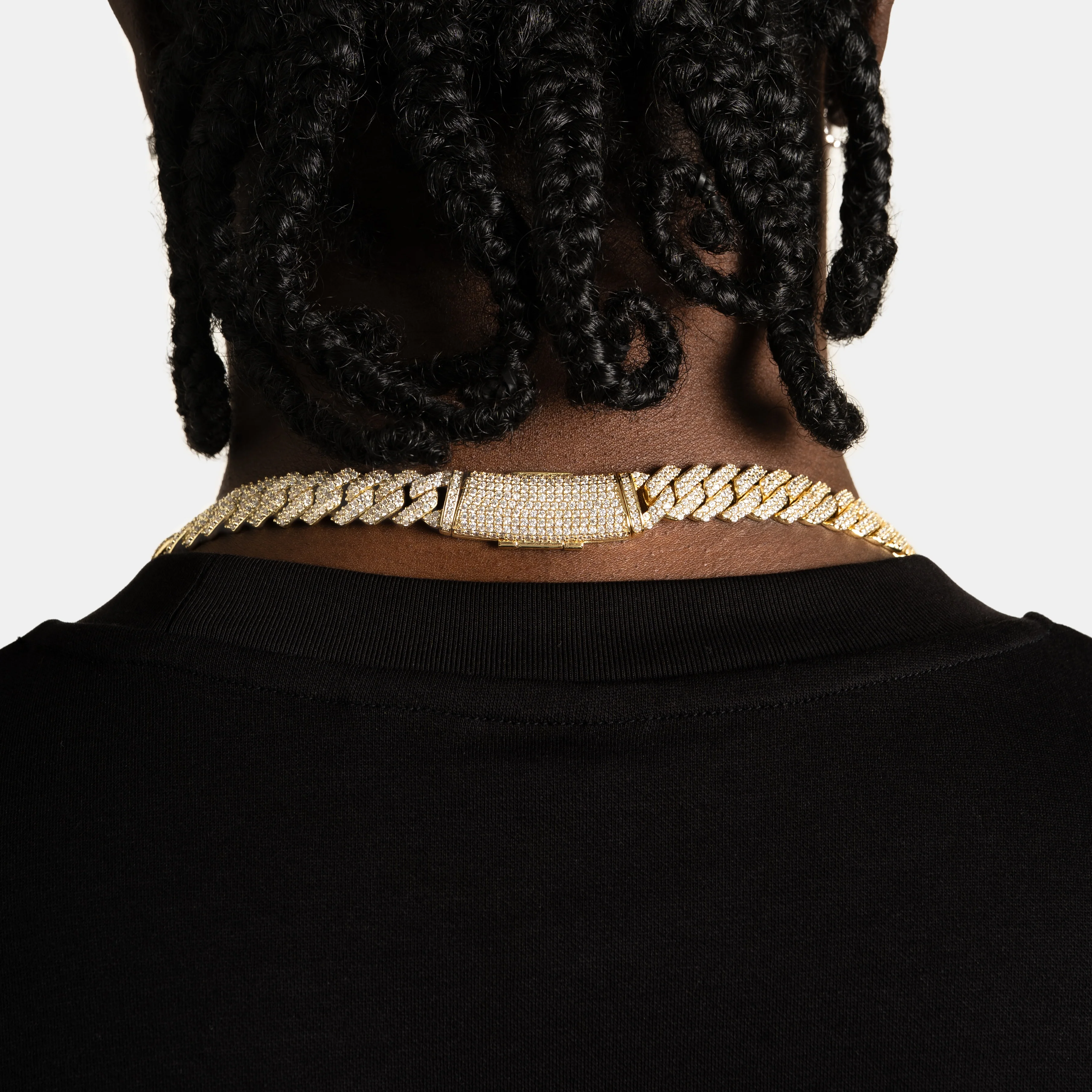 12mm Prong Cuban Chain Gold - Image 7