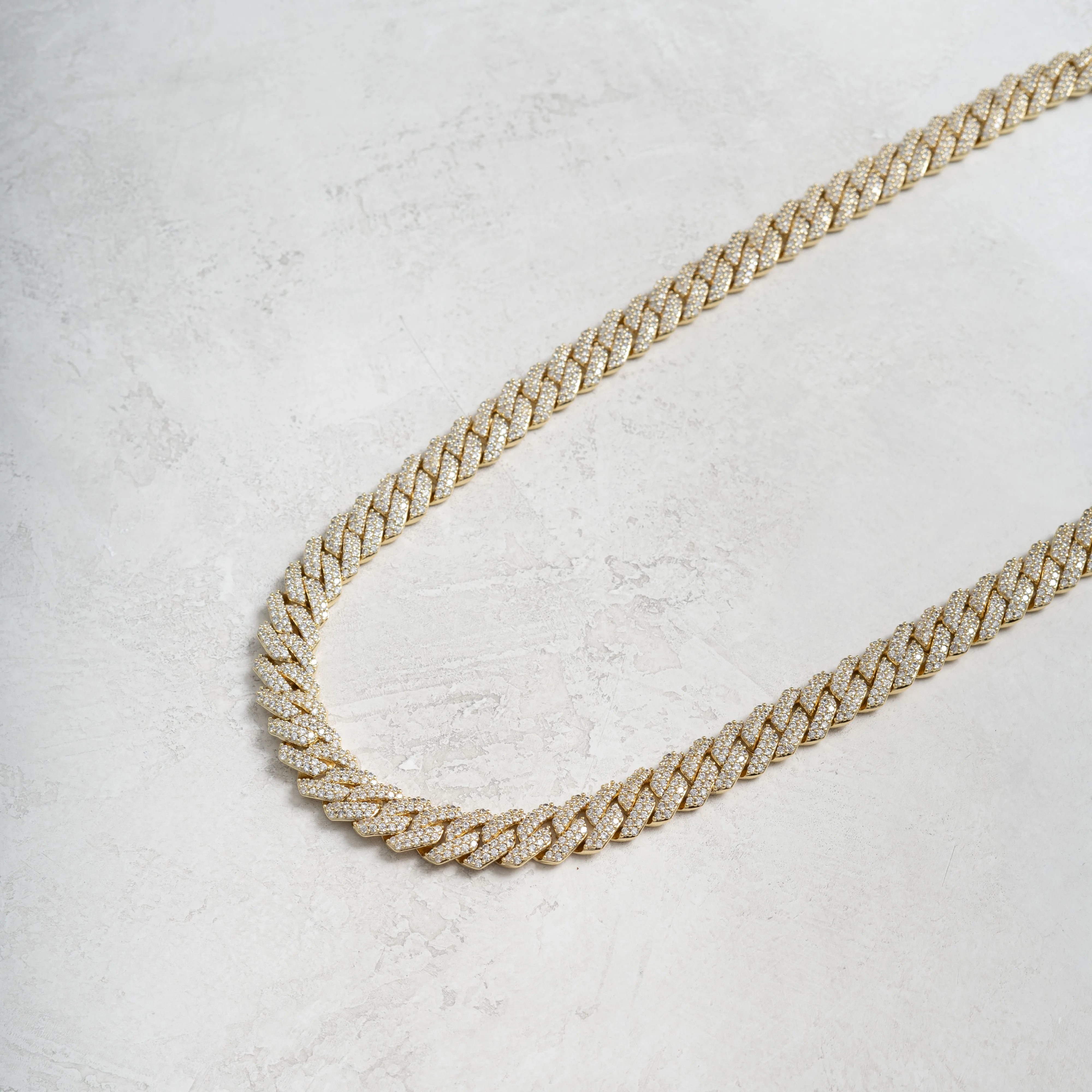 12mm Prong Cuban Chain Gold - Image 8